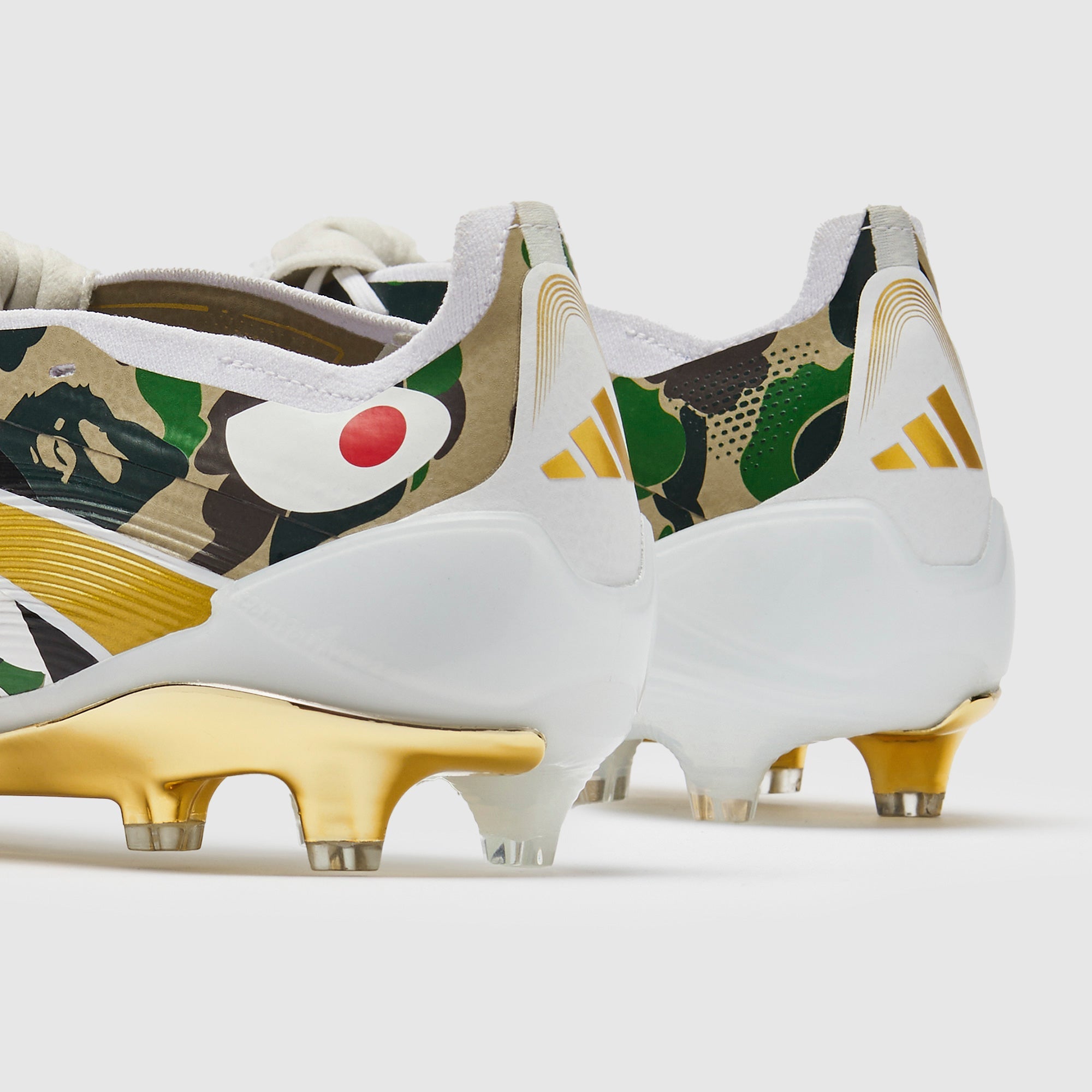 Adidas Predator Elite Tongue X Bape FG Football Boots Hemp/Gold Met/Ftwr White