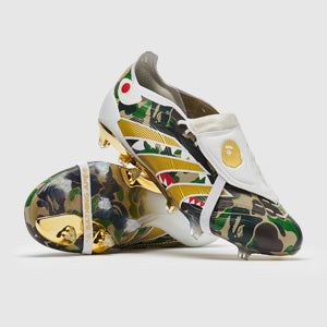 Adidas Predator Elite Tongue X Bape FG Football Boots Hemp/Gold Met/Ftwr White
