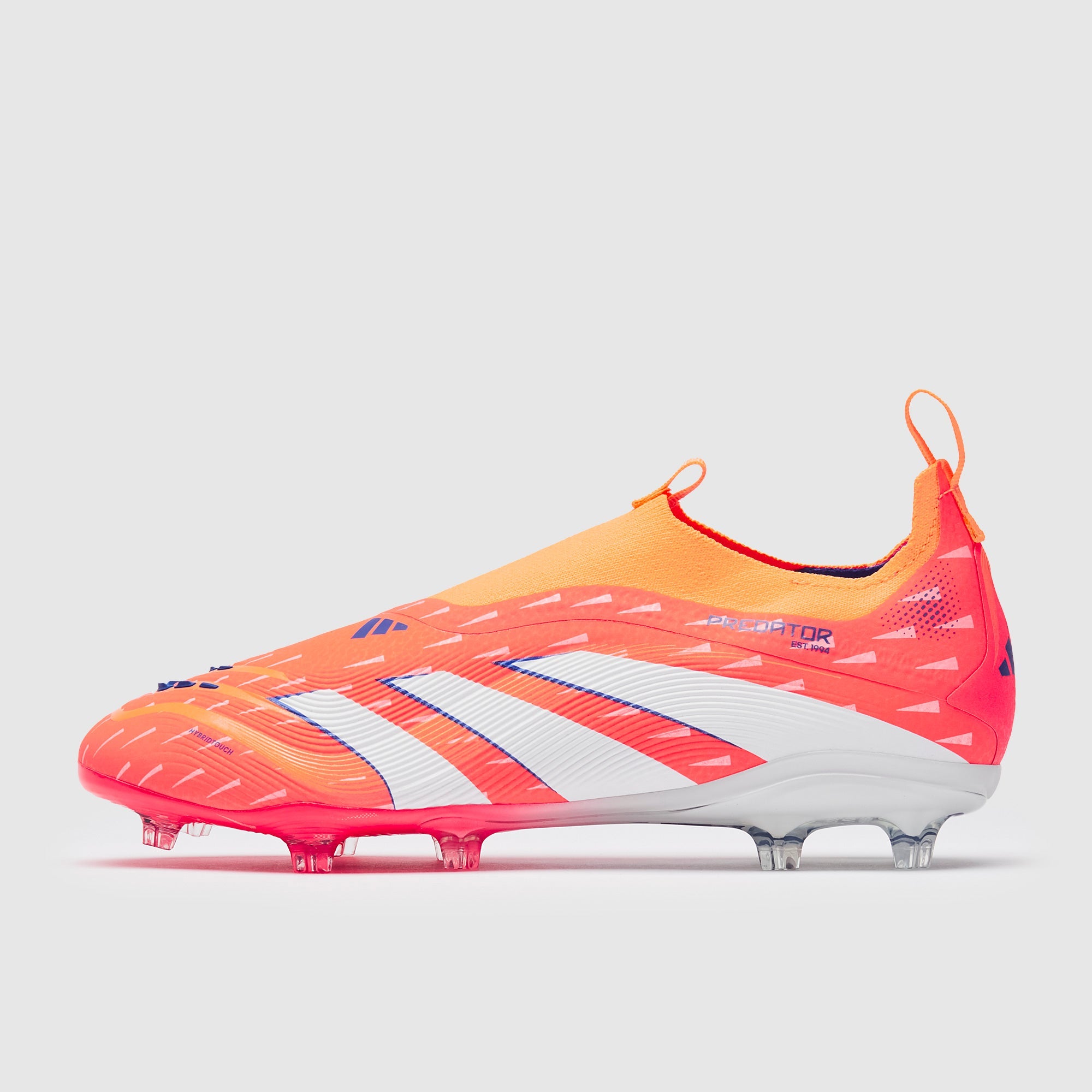 Adidas Kids Predator Elite Laceless FG Football Boots Signal Coral/FTWR White/Beam Orange