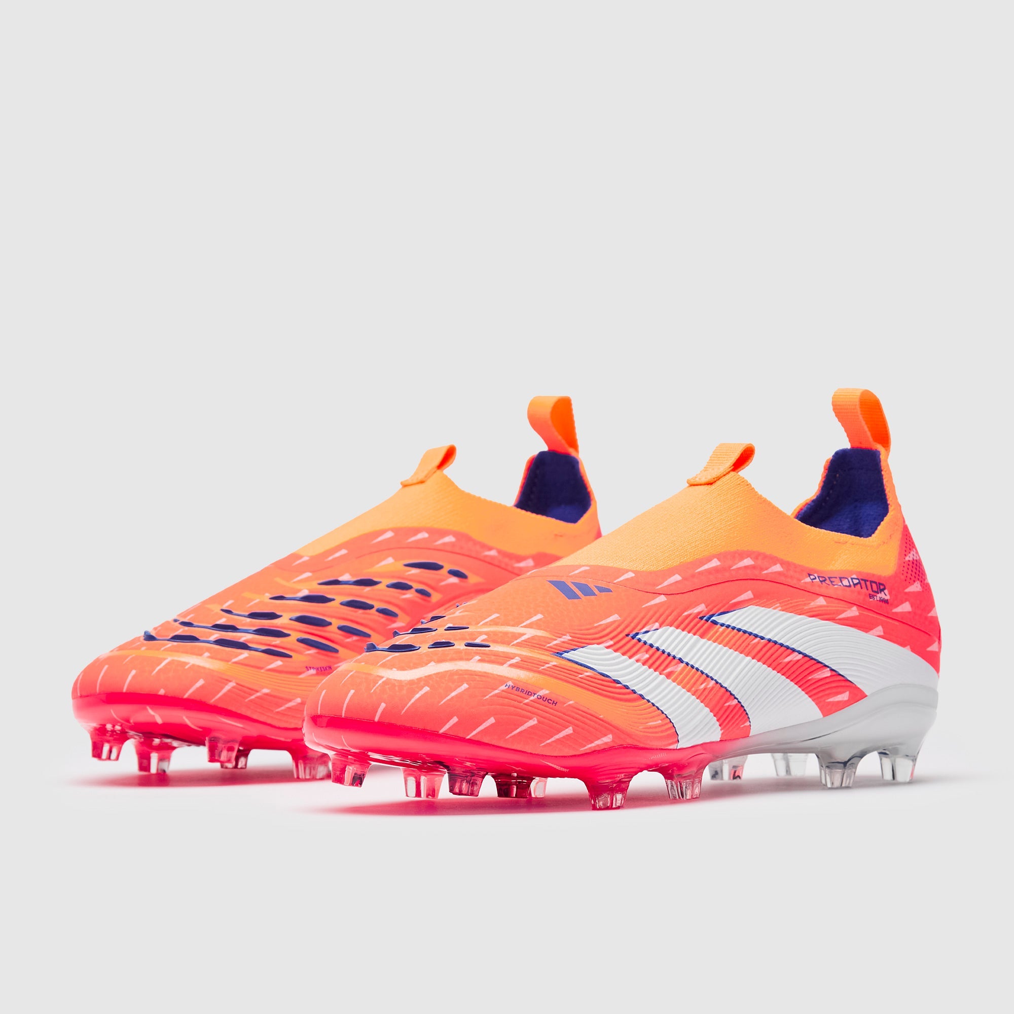 Adidas Kids Predator Elite Laceless FG Football Boots Signal Coral/FTWR White/Beam Orange