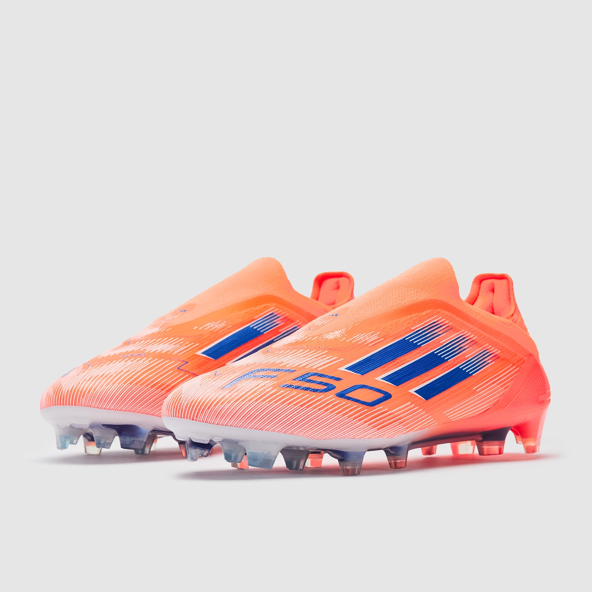 Adidas F50 Elite Laceless FG Football Boots Beam Orange/Lucid Blue/Ftwr White
