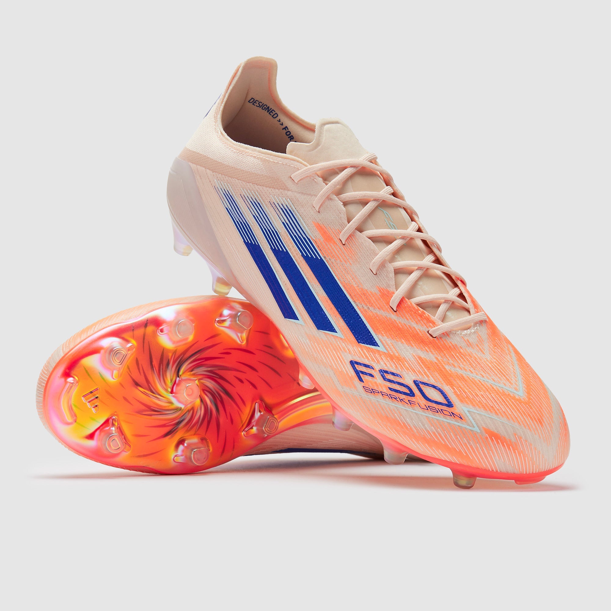 Adidas F50 Sparkfusion Elite Low FG/AG Football Boots Bliss Orange/Lucid Blue/Beam Orange