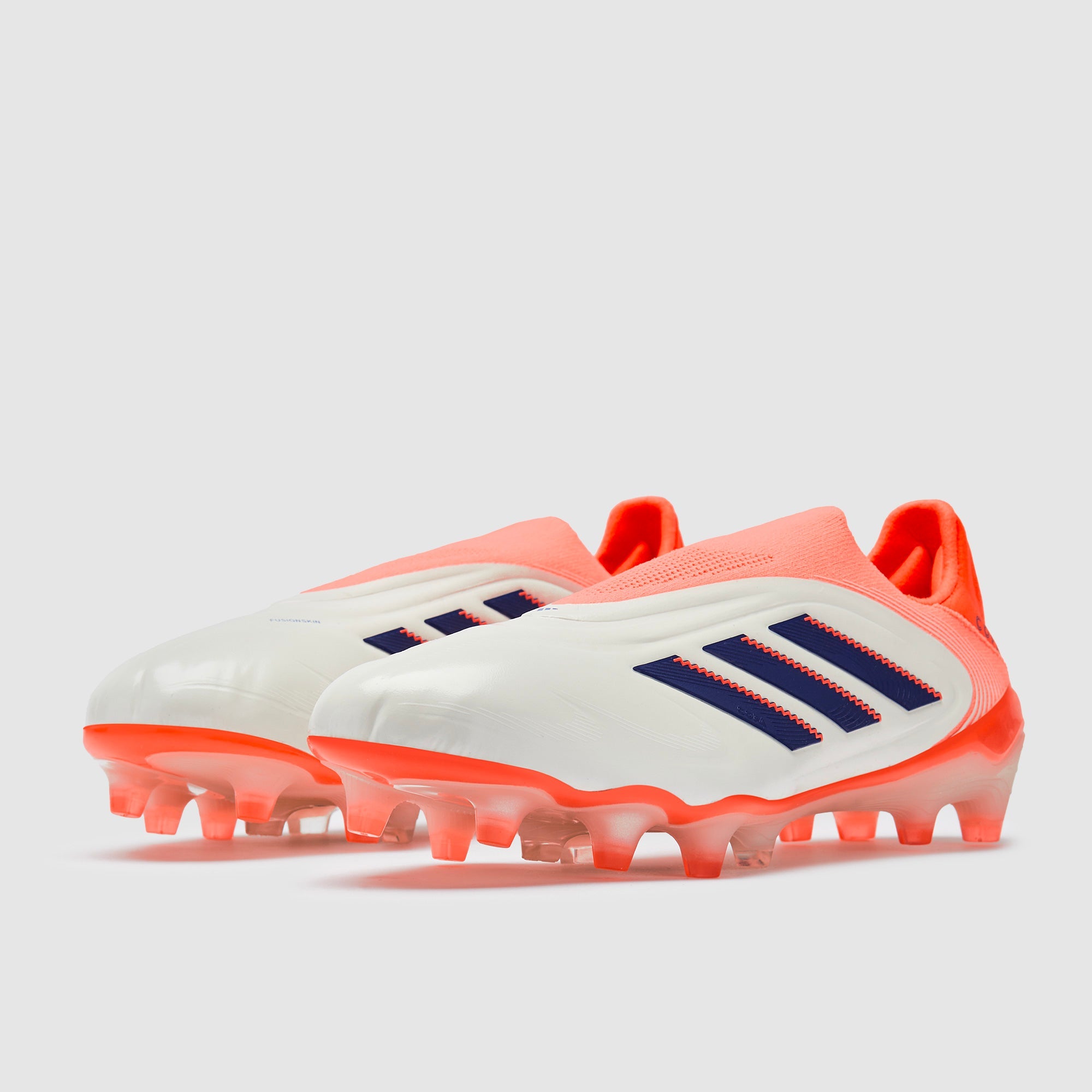 adidas Copa Pure III Elite Laceless FG Football Boots Off White/Lucid Blue/Signal Coral