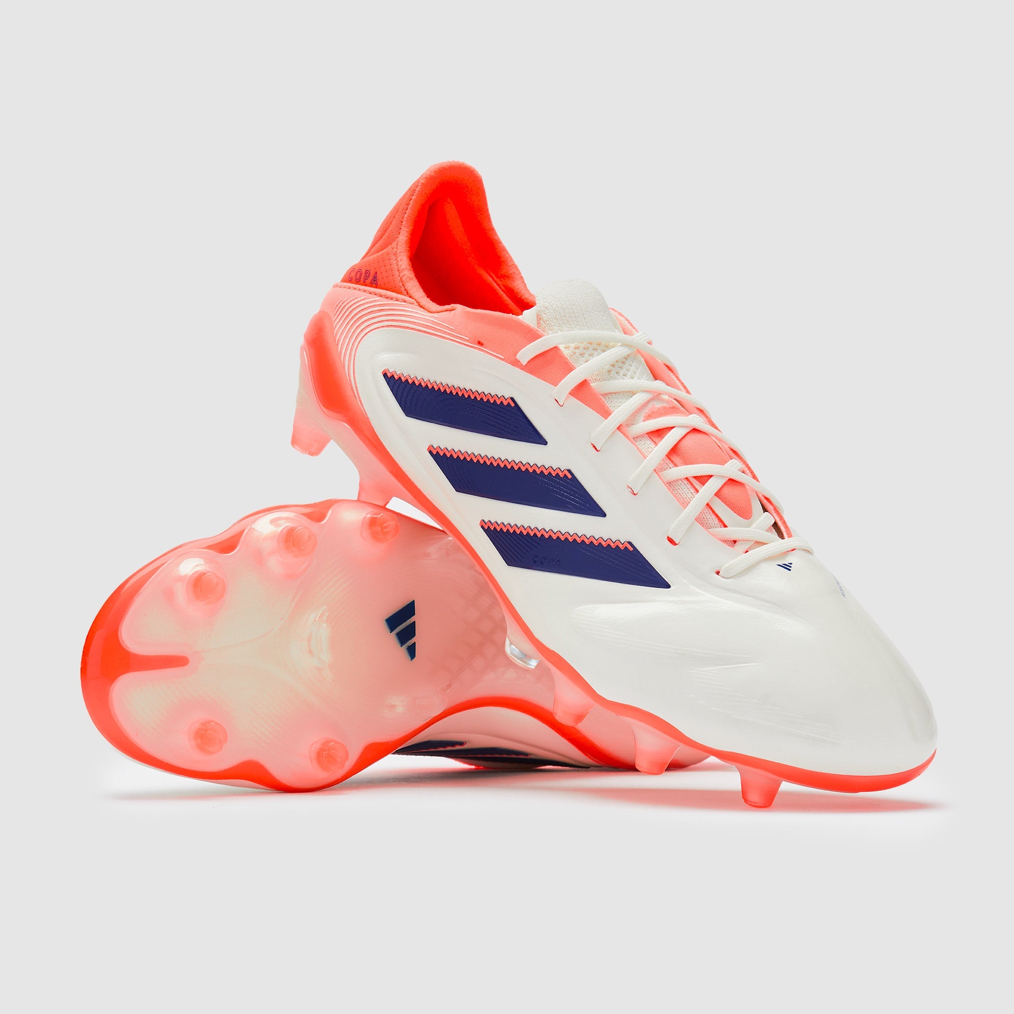 adidas Copa Pure III Elite FG Football Boots Off White/Lucid Blue/Signal Coral