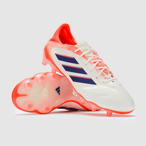 adidas Copa Pure III Elite FG Football Boots Off White/Lucid Blue/Signal Coral