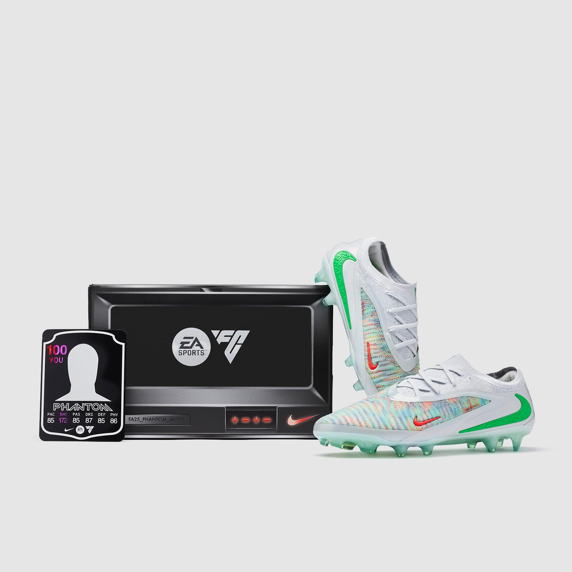 Nike Phantom 6 Elite Low FG x EAFC Football Boots Multi Colour/Bright Crimson