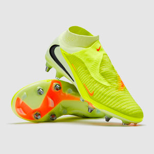 Nike Phantom 6 Elite High SG-Pro Player Edition Football Boots Limelight/Hyper Crimson/Black