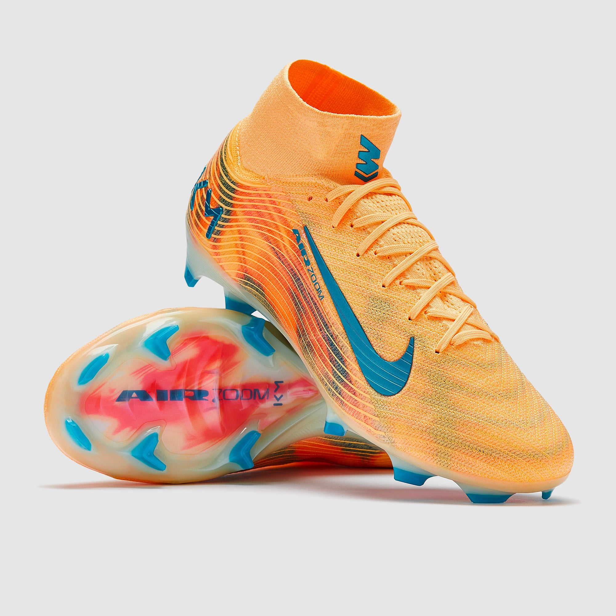 Nike Air Zoom Mercurial Superfly X Elite x Mbappe FG Football Boots Melon Tint/Neo Turq/Igloo