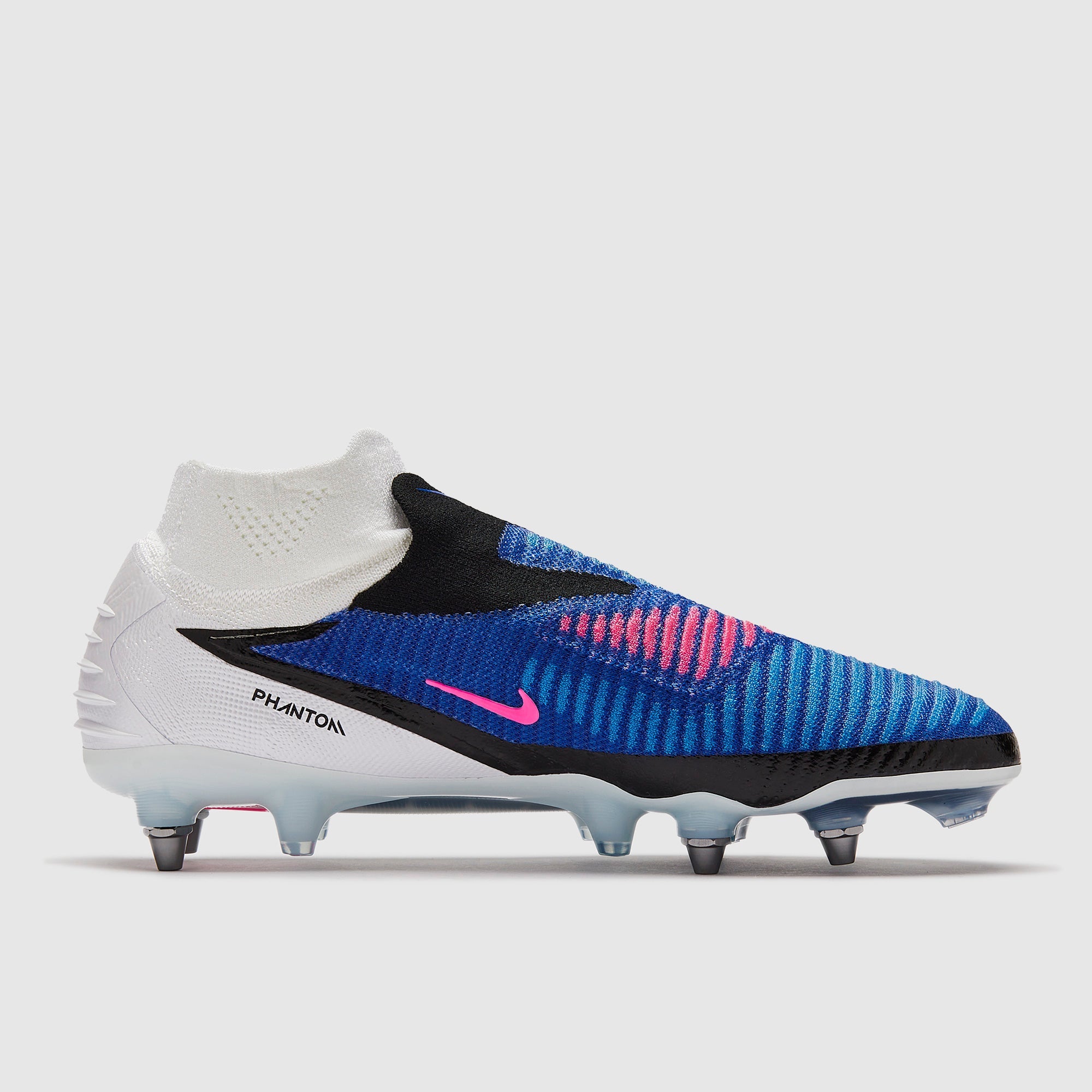 Nike Phantom 6 High Elite SG-Pro Player Edition Football Boots Racer Blue/Pink Blast/White