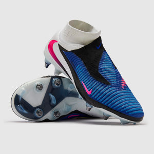 Nike Phantom 6 High Elite SG-Pro Player Edition Football Boots Racer Blue/Pink Blast/White