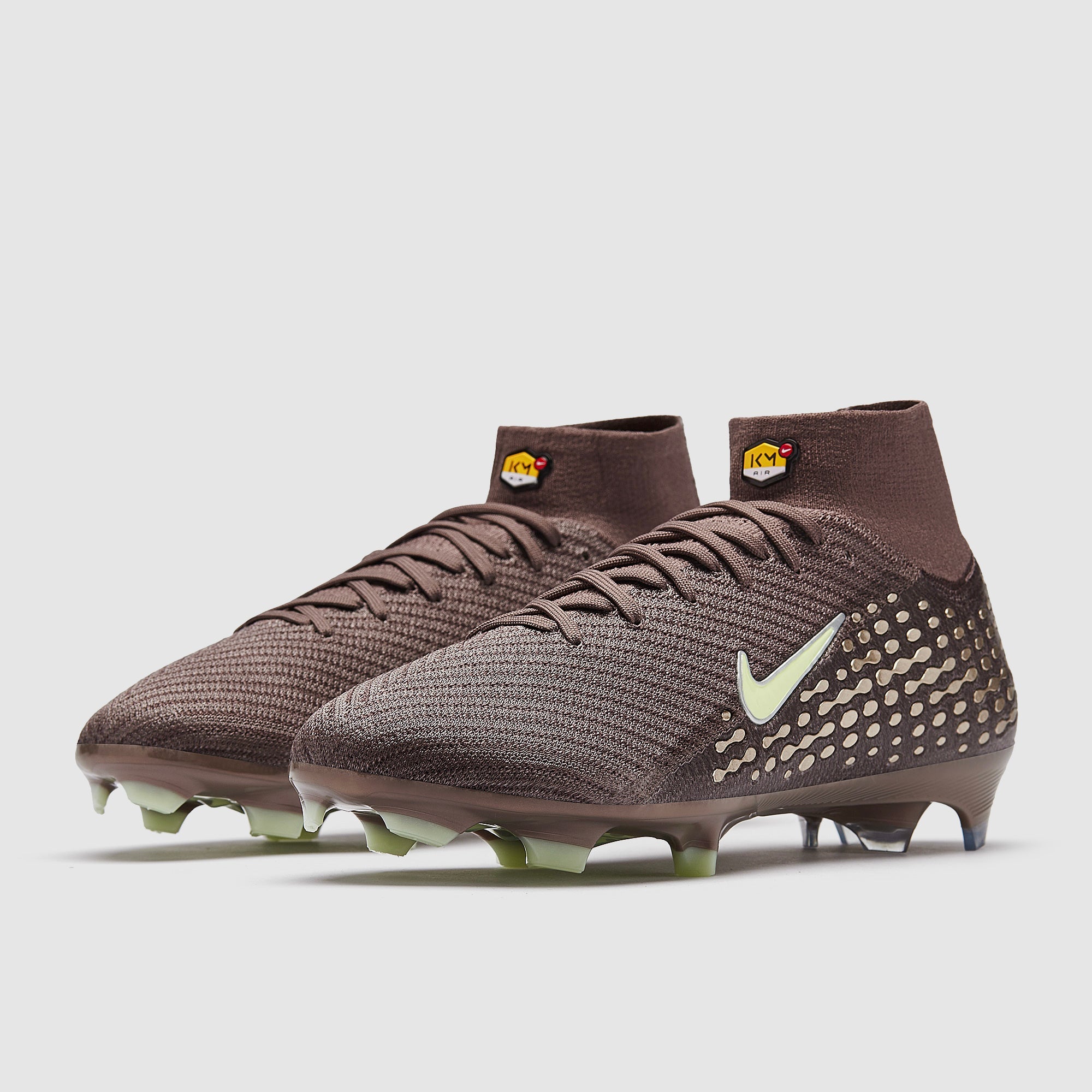 Nike Air Zoom Mercurial Superfly X Elite x Mbappe FG Chuteira Campo Plum Eclipse/Mtlc Silver