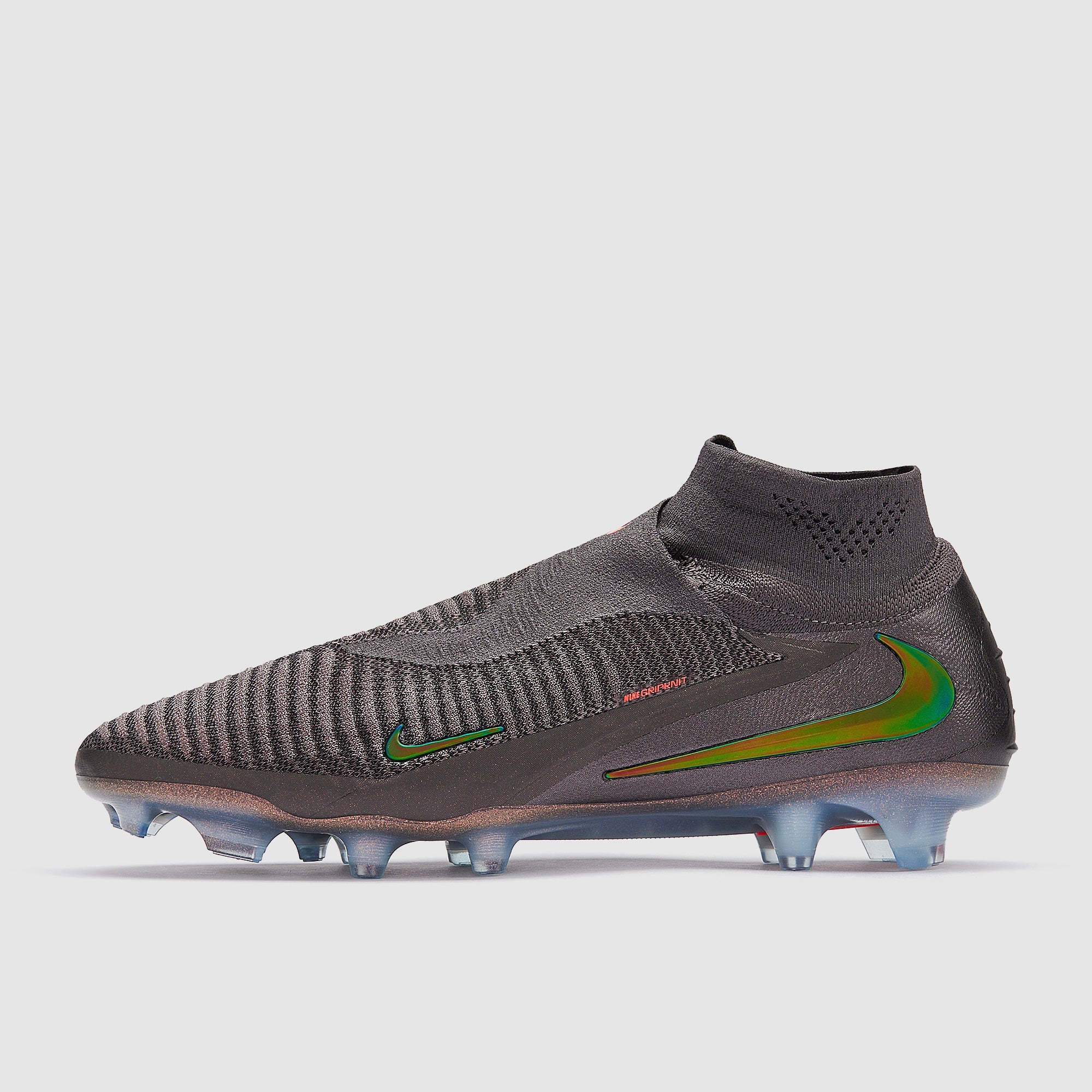 Nike Phantom 6 High Elite FG Football Boots Med Ash/Gold Amber/Black
