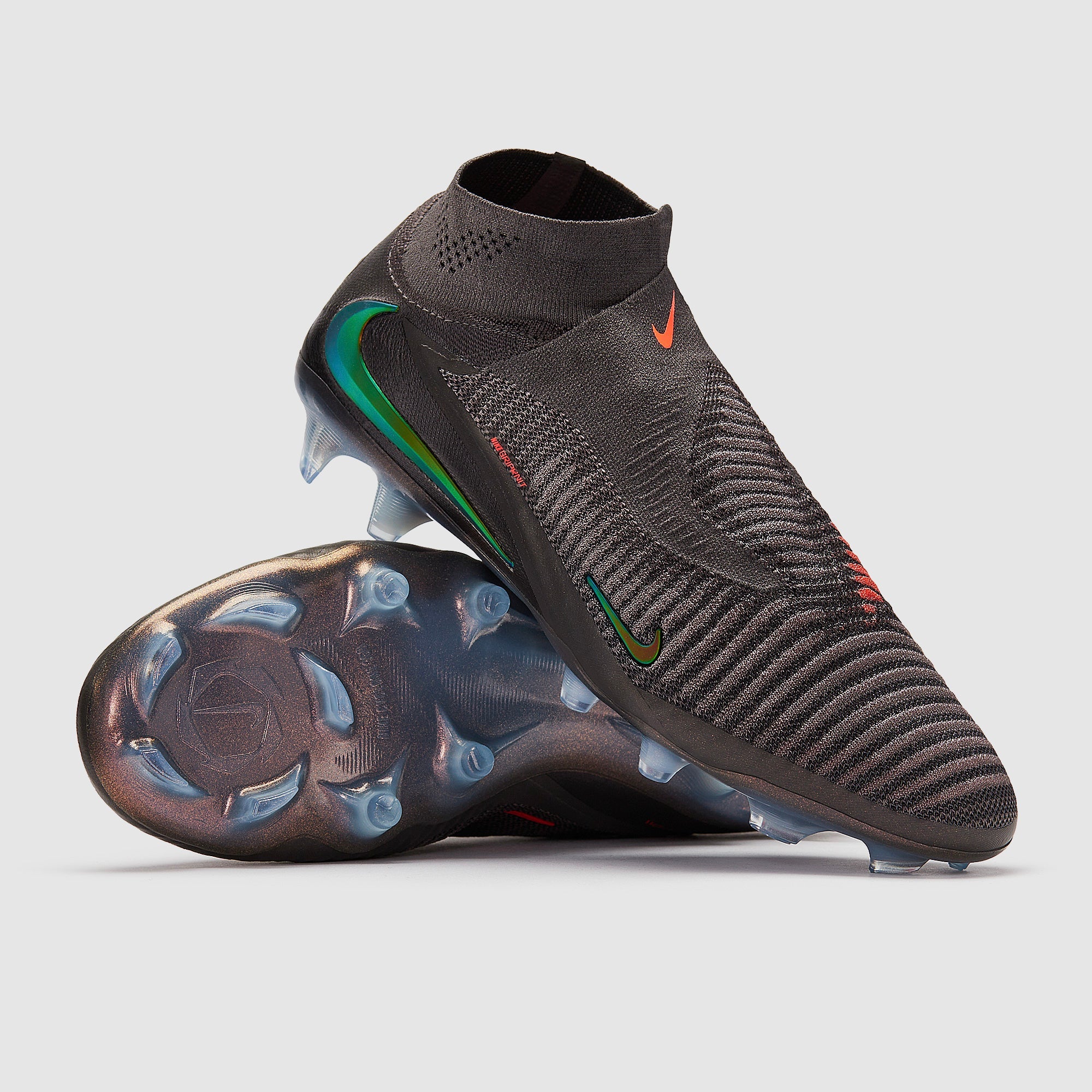 Nike Phantom 6 High Elite FG Football Boots Med Ash/Gold Amber/Black