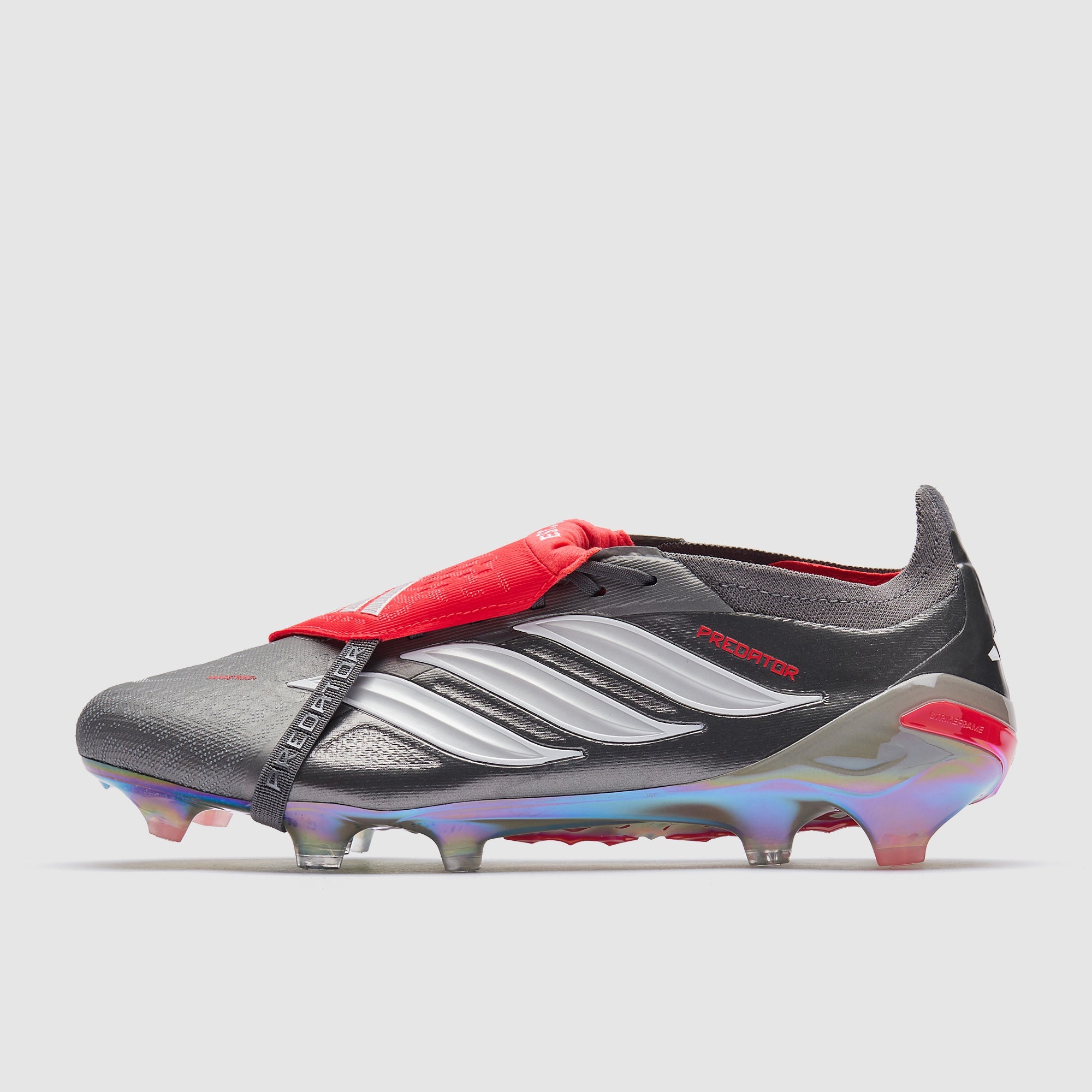 Adidas Predator Elite Tongue FG Football Boots Iron Met./Ftwr White/Lucid Red