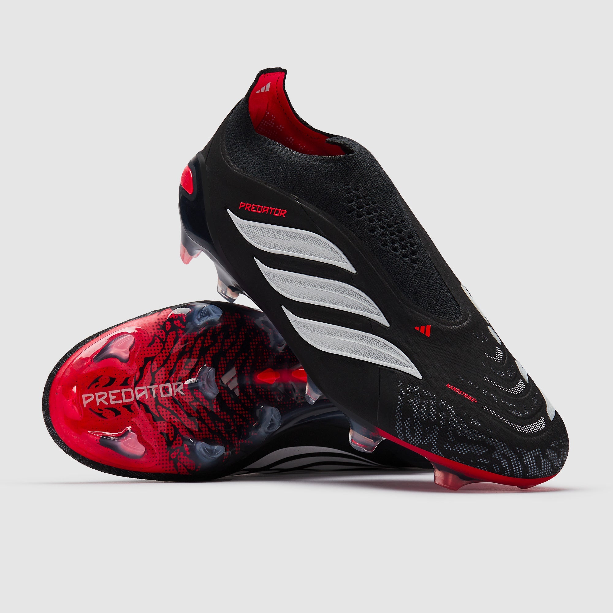 Adidas Predator Elite Laceless FG Football Boots Core Black/Ftwr White/Lucid Red