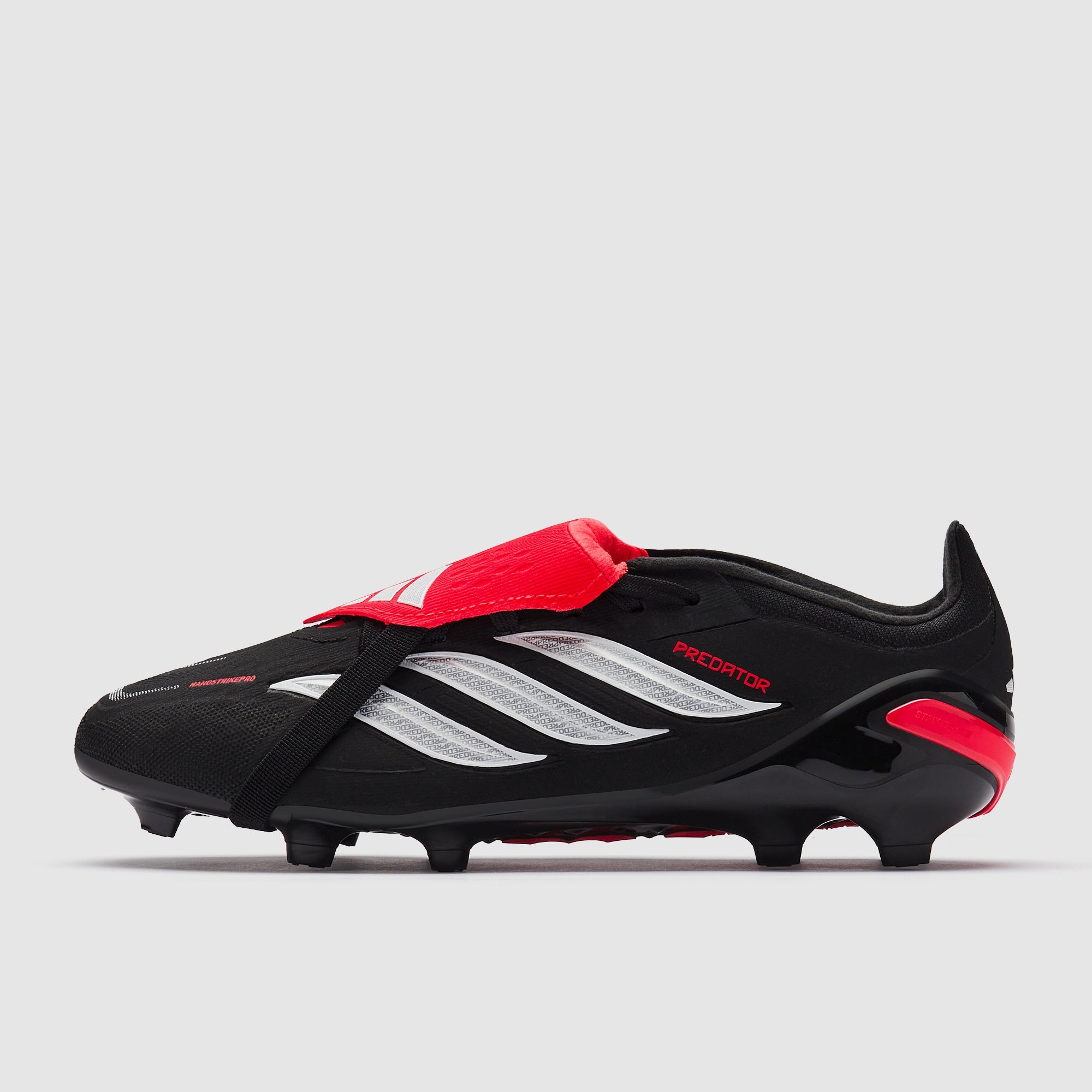 Adidas Kids Predator Elite Tongue FG Football Boots Core Black/Ftwr White/Lucid Red