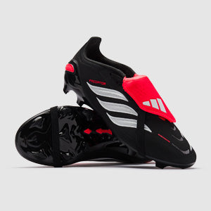 Adidas Kids Predator Elite Tongue FG Football Boots Core Black/Ftwr White/Lucid Red