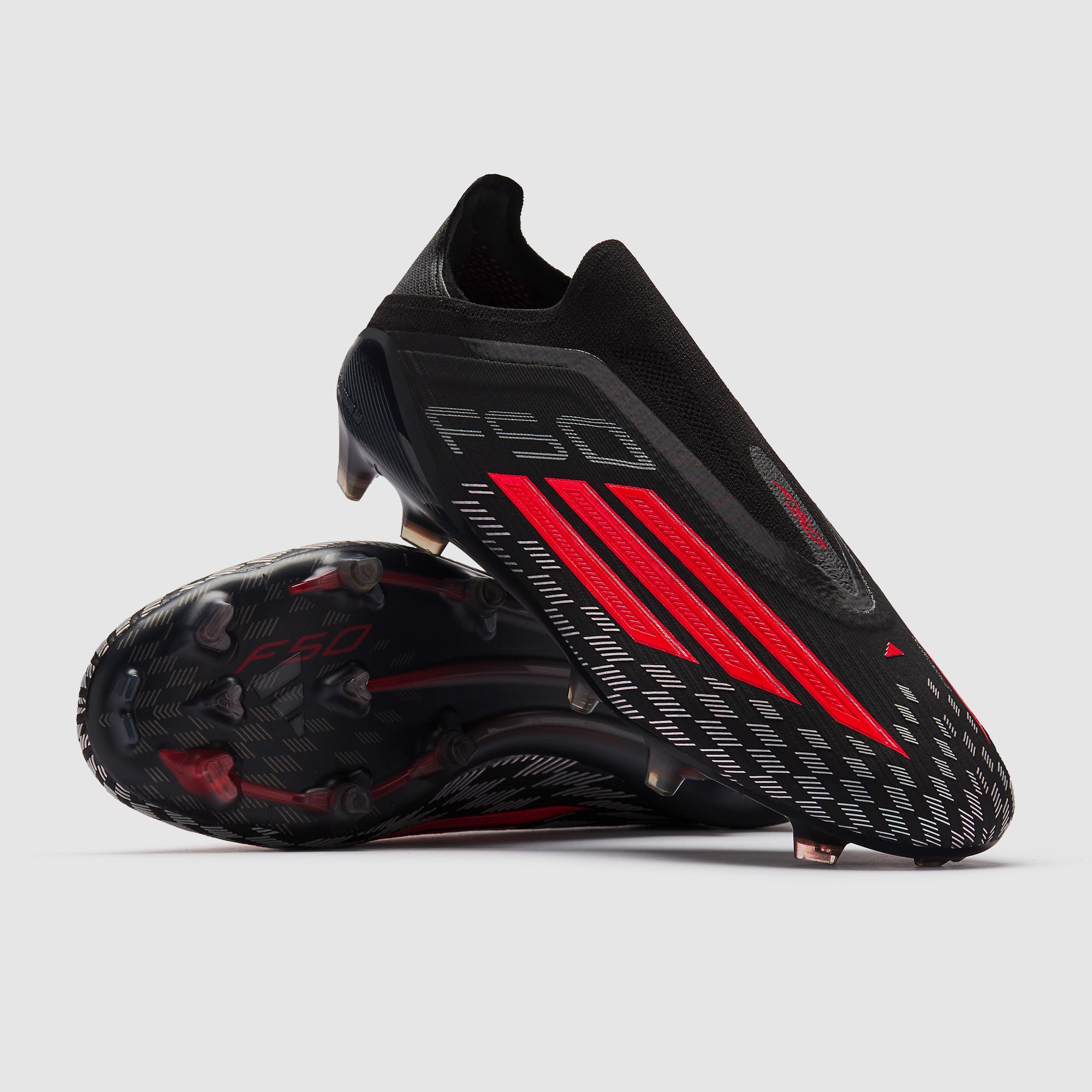 Adidas F50 Elite Laceless FG Football Boots Core Black/Lucid Red/Core Black