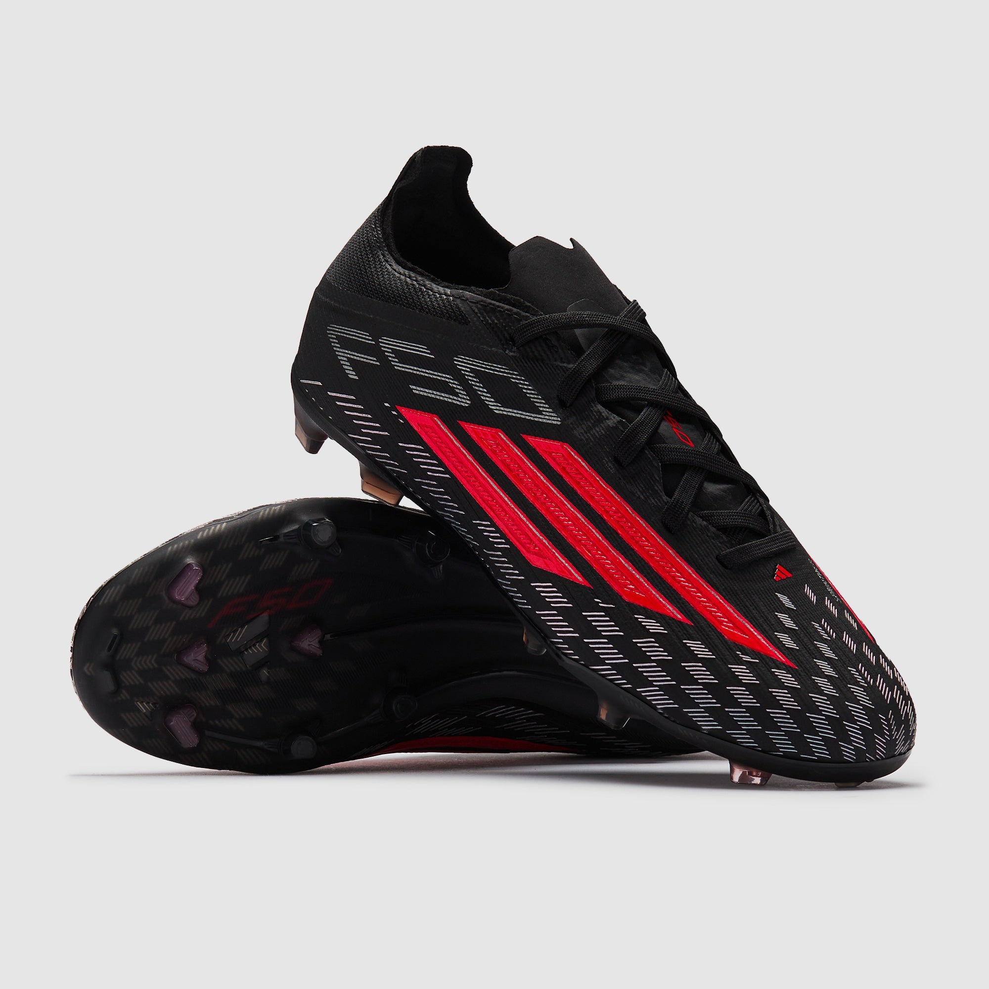 Adidas Kids F50 Elite FG Football Boots Core Black/Lucid Red/Core Black