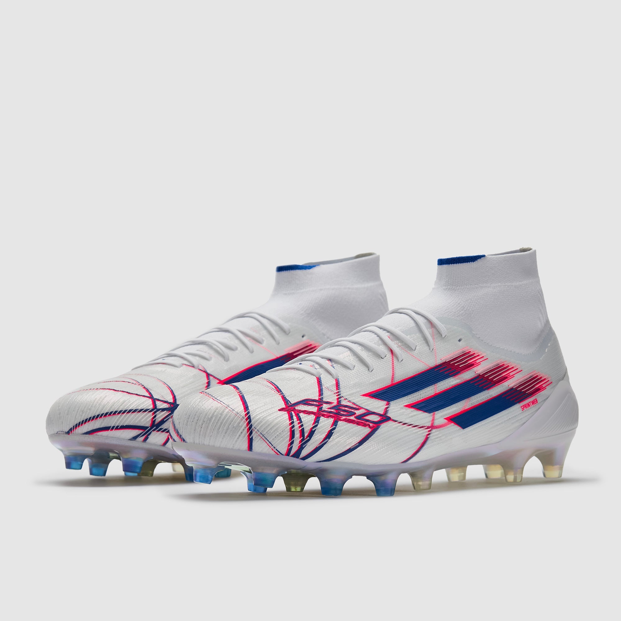 Adidas F50 Sparkfusion Elite FG/AG Football Boots Ftwr White/Team Royal Blue/Lucid Red