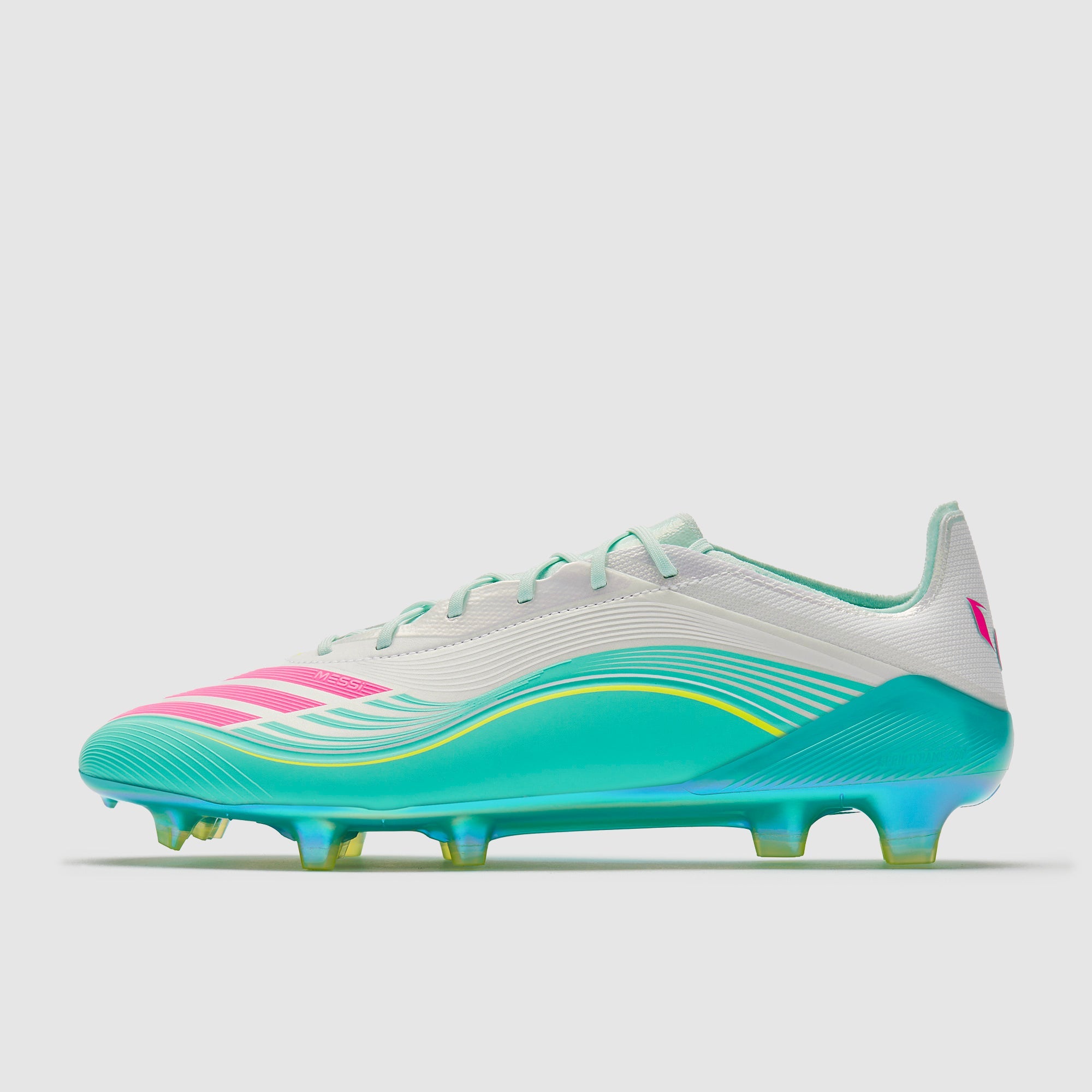 Adidas F50 Elite X Messi FG Football Boots Ftwr White/Lucid Pink/Flash Aqua