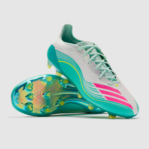 Adidas F50 Elite X Messi FG Football Boots Ftwr White/Lucid Pink/Flash Aqua