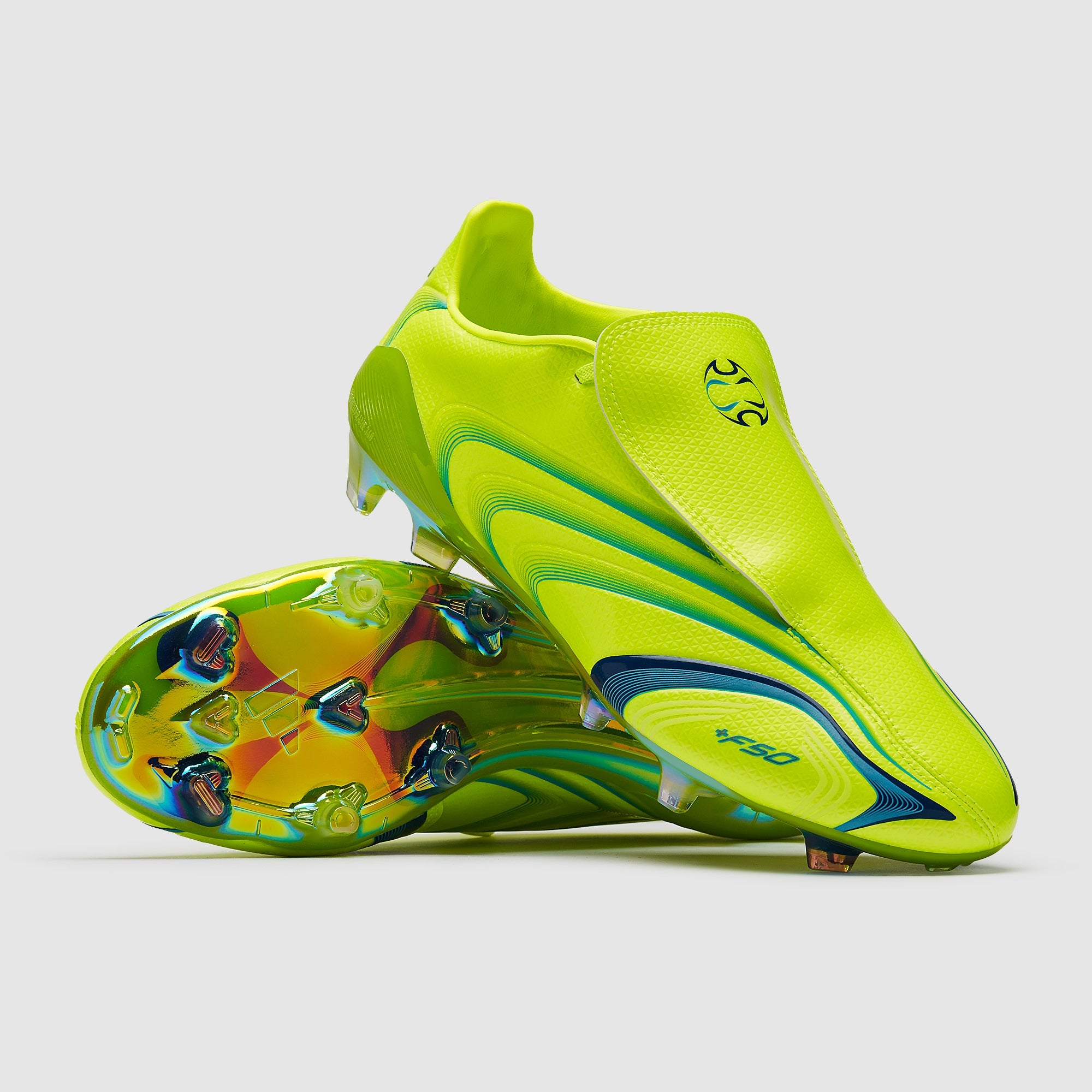 Adidas F50 Elite x Tunit FG Football Boots Lucid Lemon/Team Royal Blue/Lucid Aquamarine