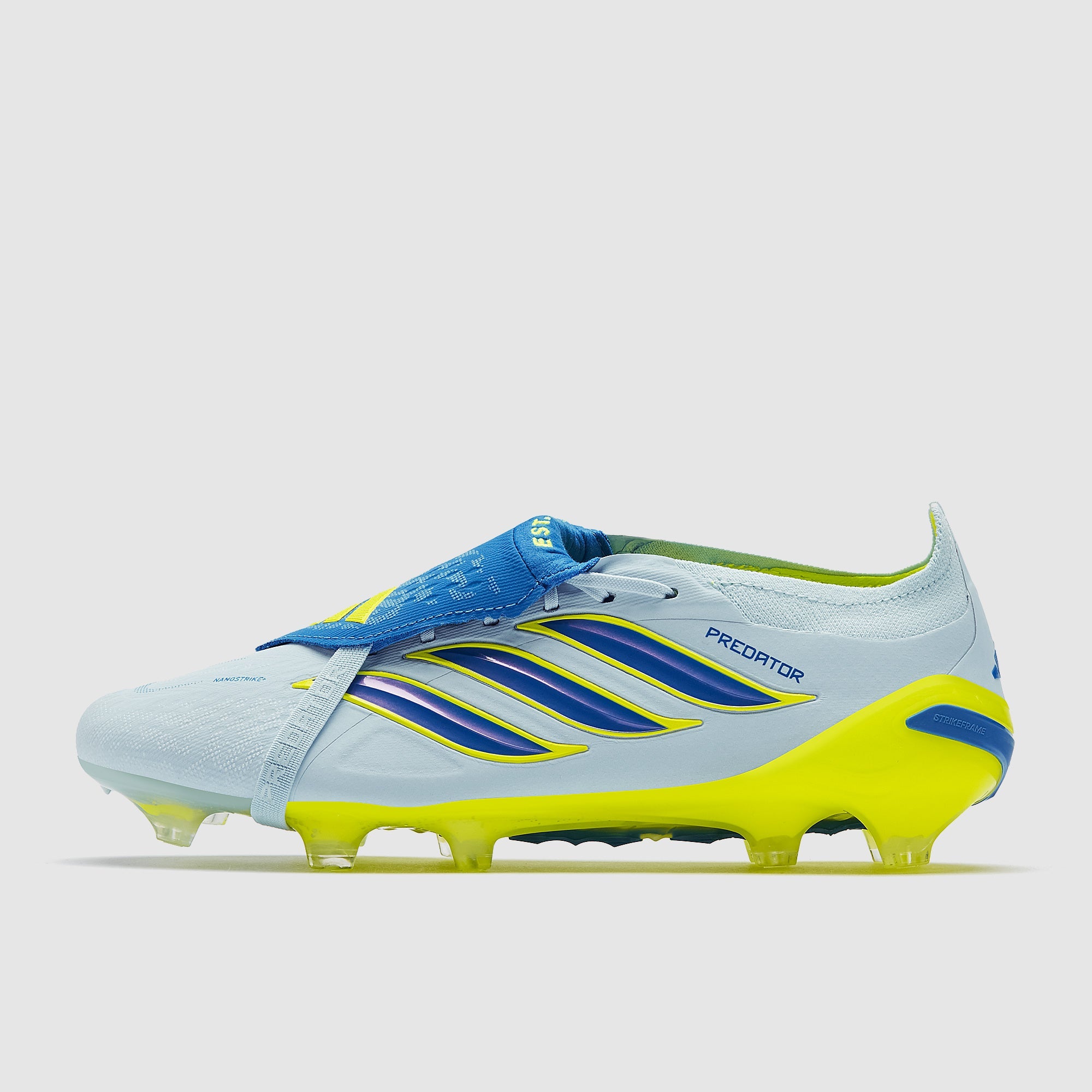 Adidas Predator Elite Tongue FG Football Boots Crystal Sky/Ray Blue/Team Solar Yellow