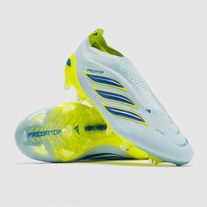Adidas Predator Elite Laceless FG Football Boots Crystal Sky/Ray Blue/Team Solar Yellow