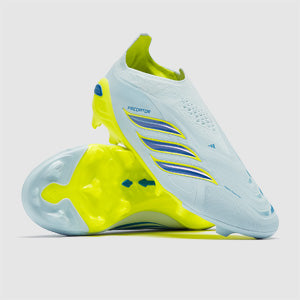 Adidas Kids Predator Elite Laceless FG Football Boots Crystal Sky/Ray Blue/Team Solar Yellow