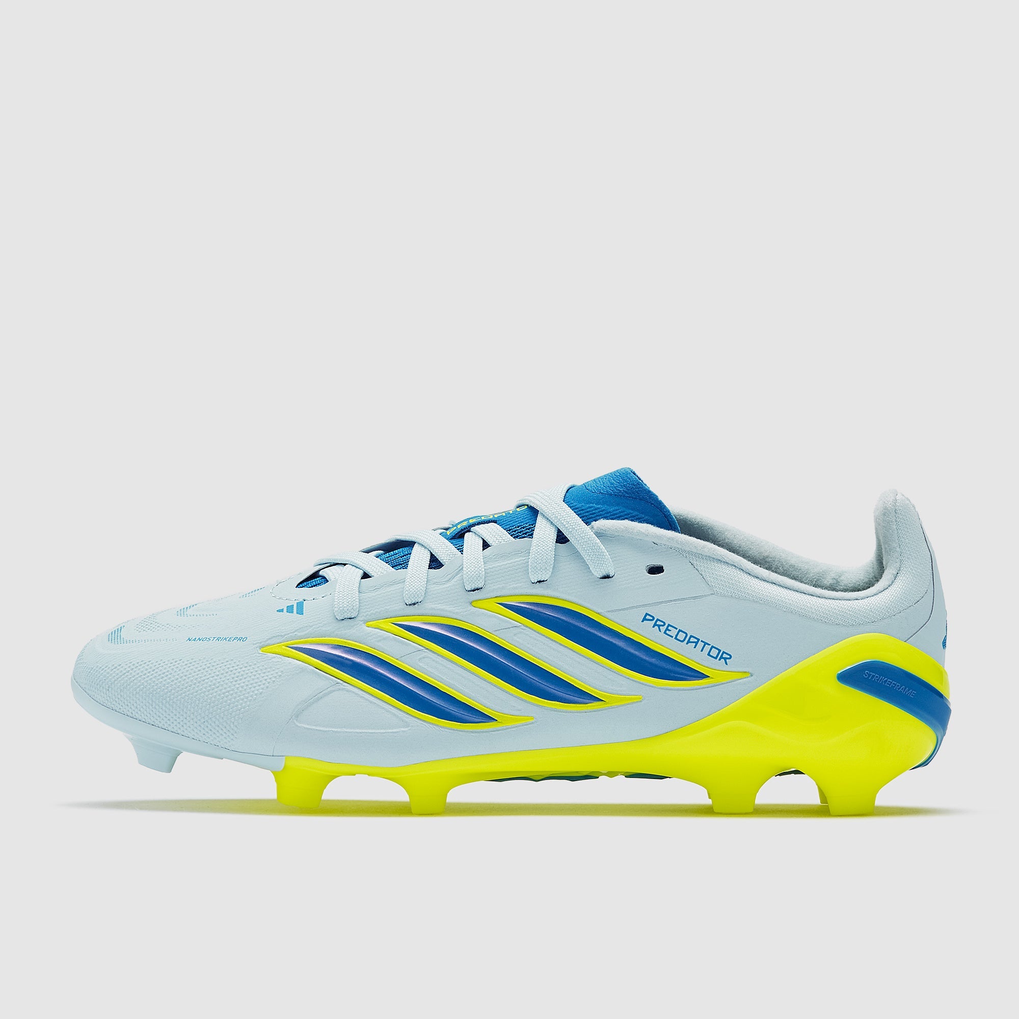 Adidas Kids Predator Elite FG Football Boots Crystal Sky/Ray Blue/Team Solar Yellow