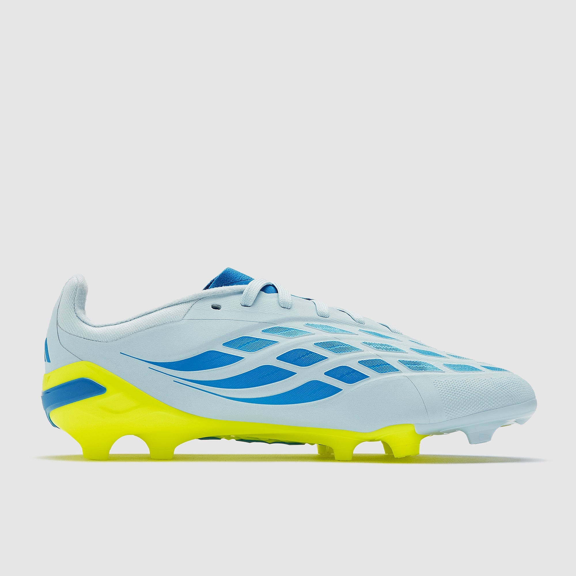 Adidas Kids Predator Elite FG Football Boots Crystal Sky/Ray Blue/Team Solar Yellow