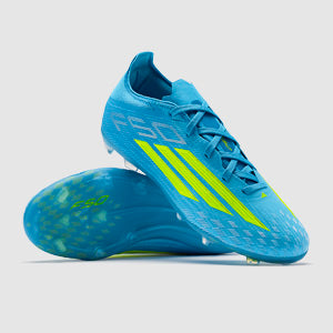 adidas Kids F50 Elite FG Football Boots Lucid Ray Blue/Team Solar Yellow/Lucid Aquamarine
