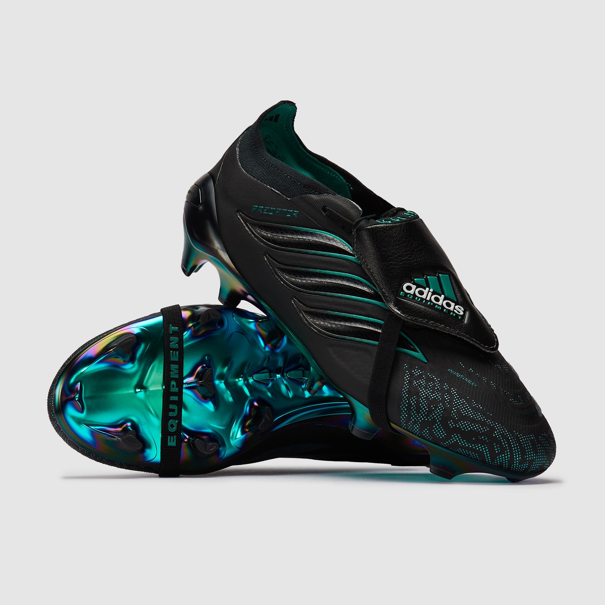 Adidas Predator EQT Elite Tongue FG Football Boots Core Black/Core Black/Equipment Green