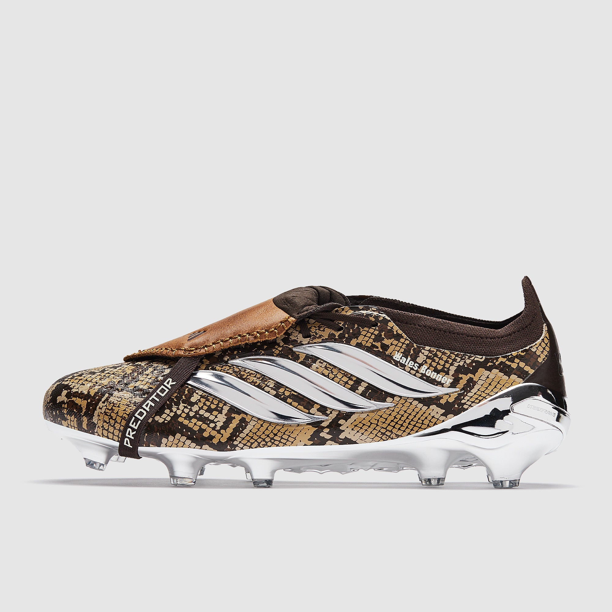 Adidas Predator Elite Tongue X Wales Bonner FG Football Boots Linen Khaki/Silver Met./Wonder White