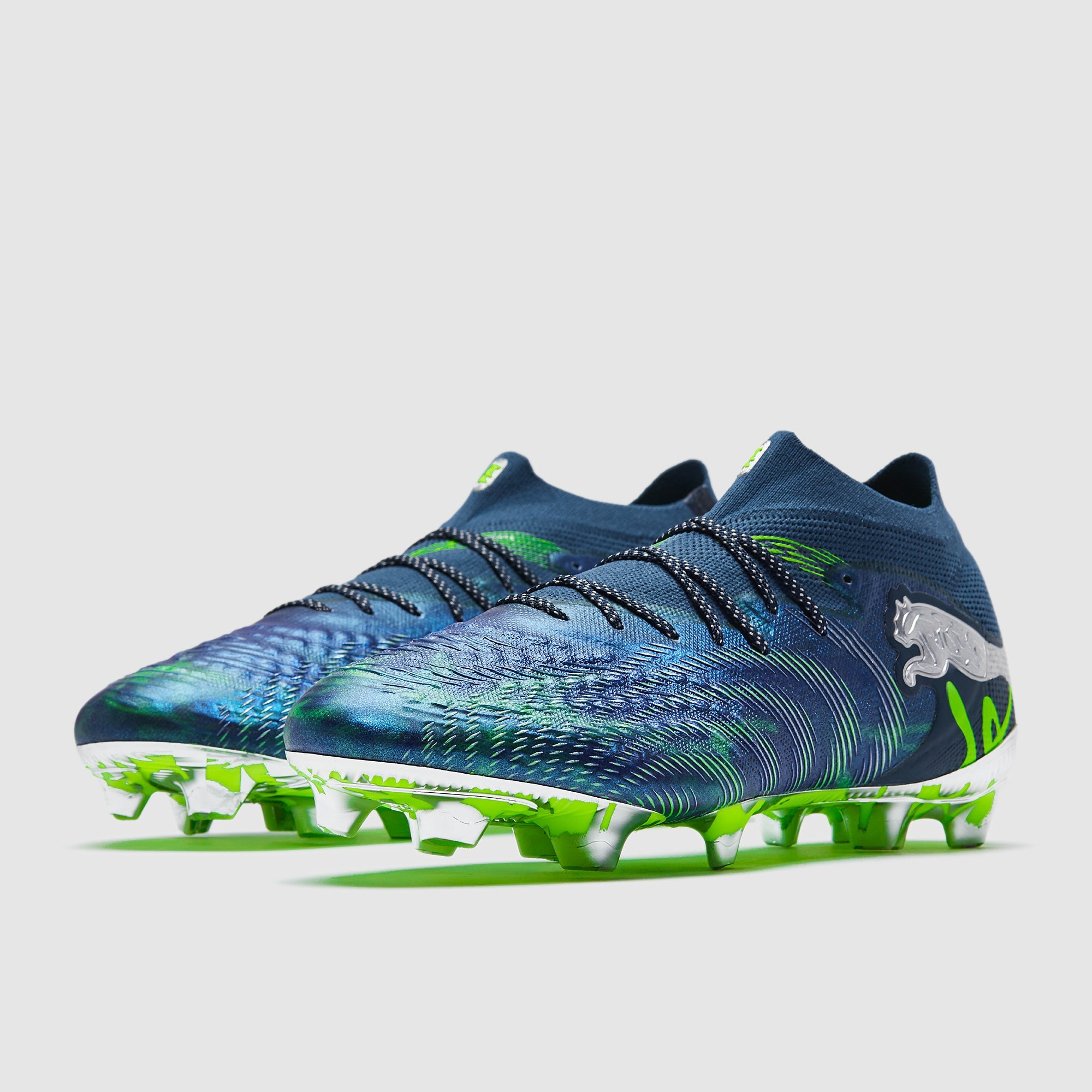 Puma Future 9 Ultimate FG Football Boots Persian Blue/Vivid Blue/Lapis Lazuli/Green Gecko/Puma Silver
