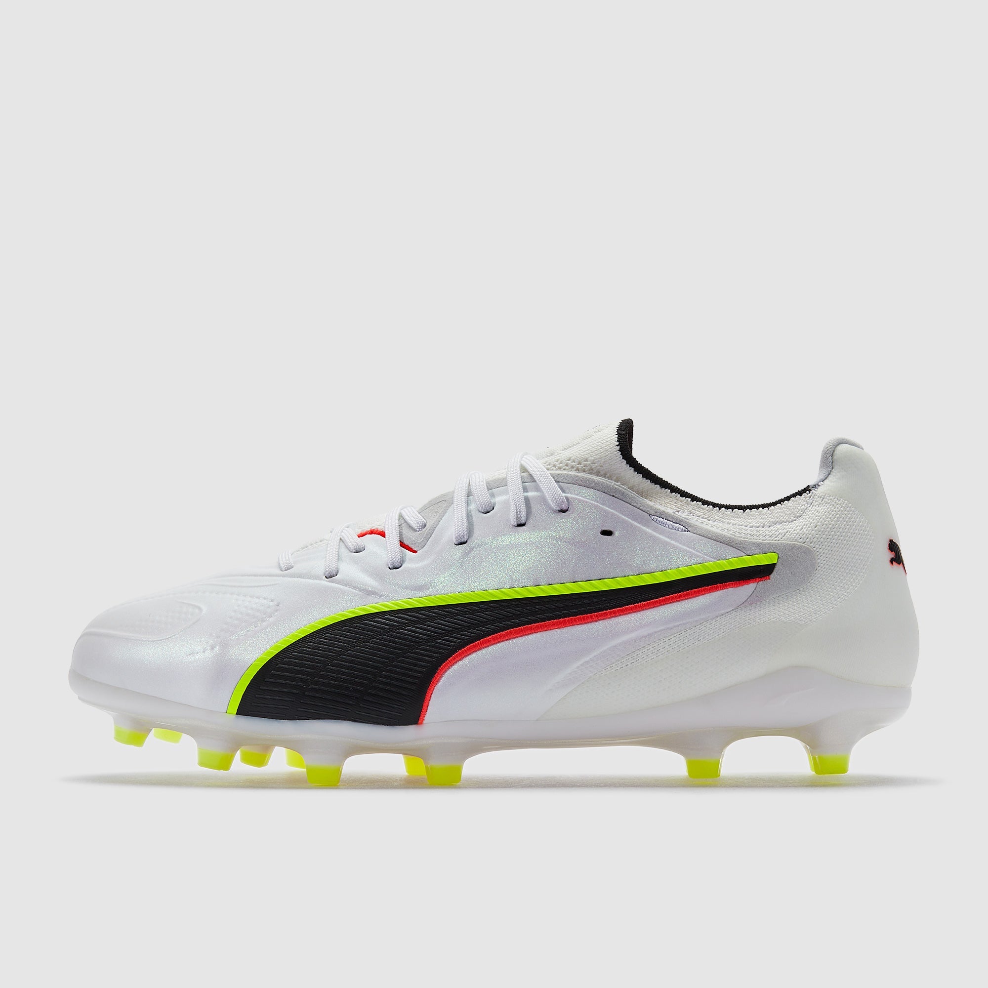 Puma King 20 Ultimate FG/AG Football Boots Puma White/Glowing Red/Yellow Alert
