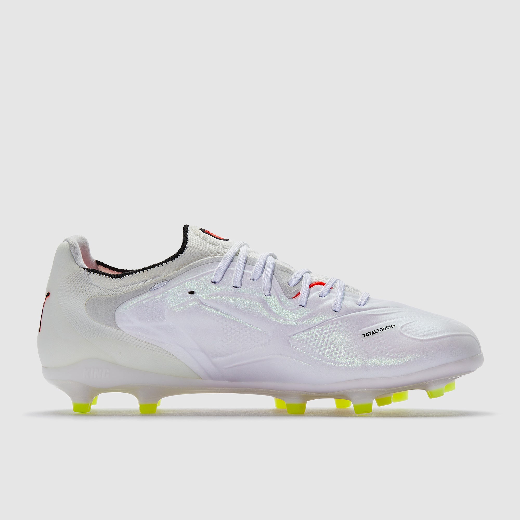 Puma King 20 Ultimate FG/AG Football Boots Puma White/Glowing Red/Yellow Alert