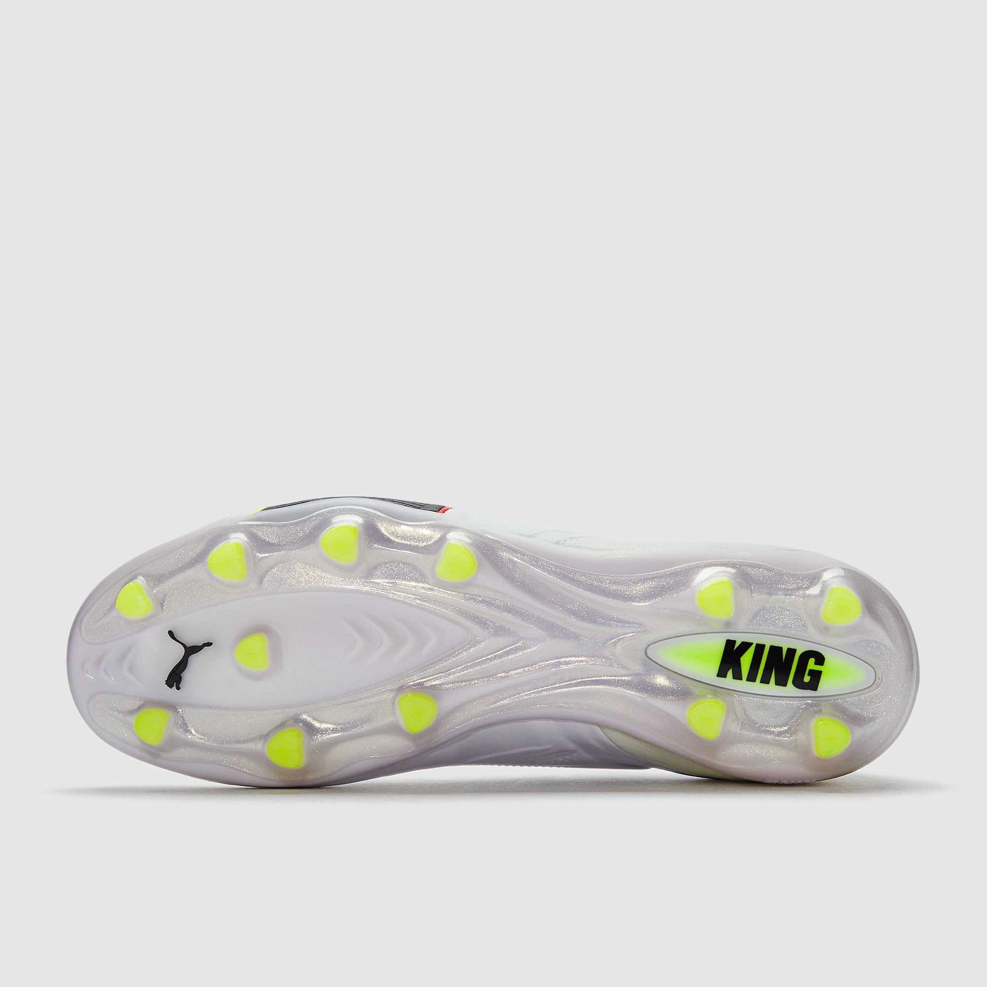 Puma King 20 Ultimate FG/AG Football Boots Puma White/Glowing Red/Yellow Alert