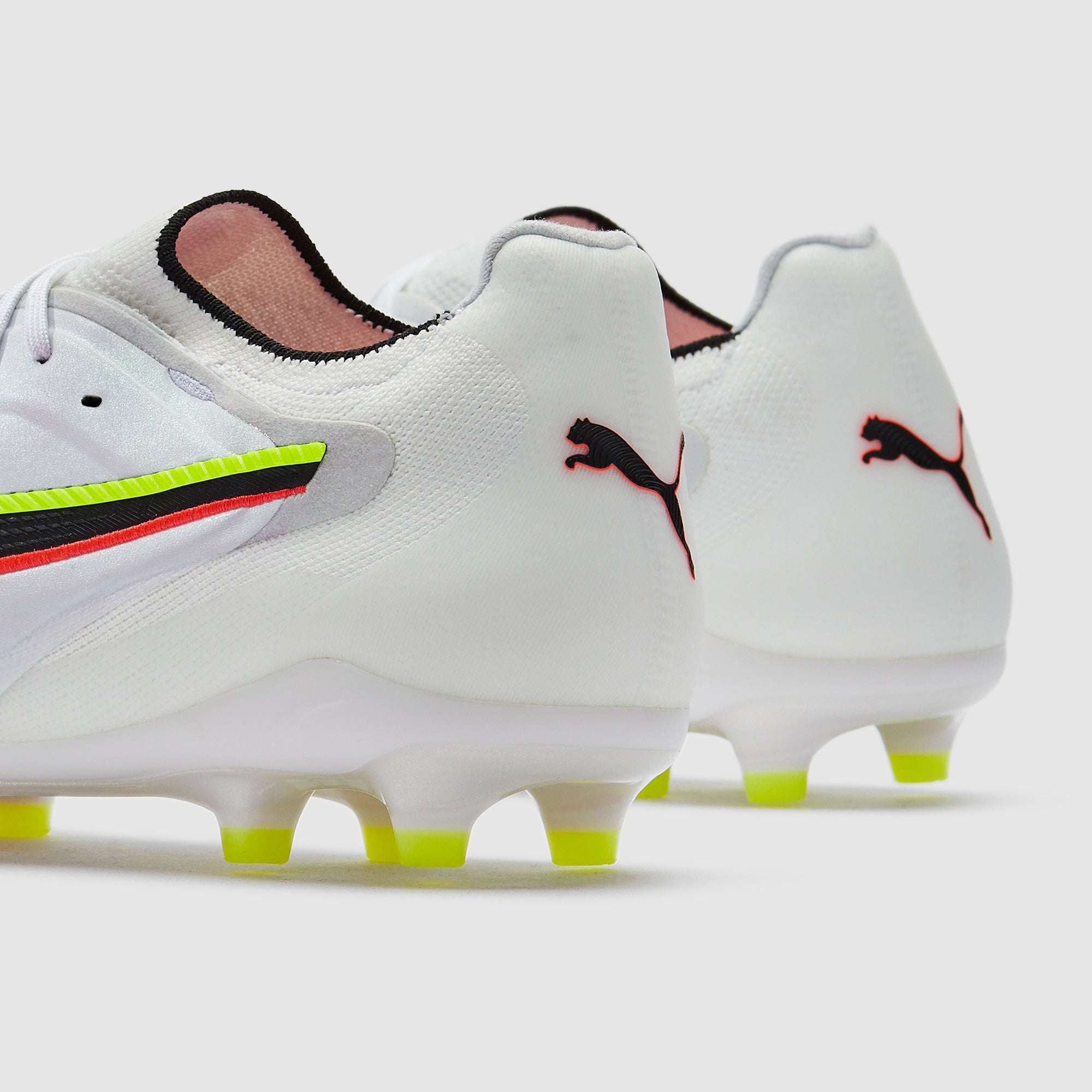 Puma King 20 Ultimate FG/AG Football Boots Puma White/Glowing Red/Yellow Alert