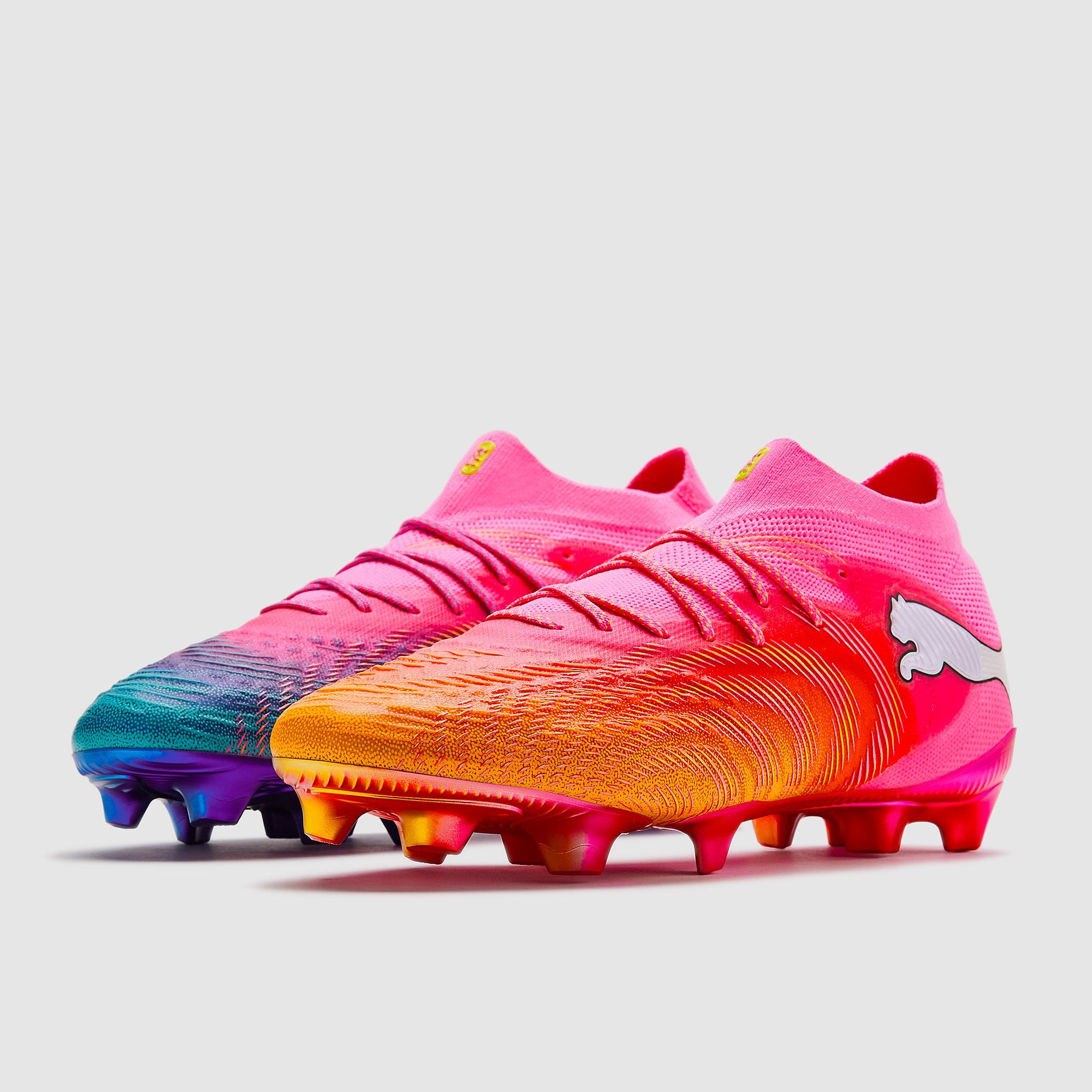 Puma Future 9 Ultimate FG Football Boots Poison Pink/Sun Stream/Bright Aqua