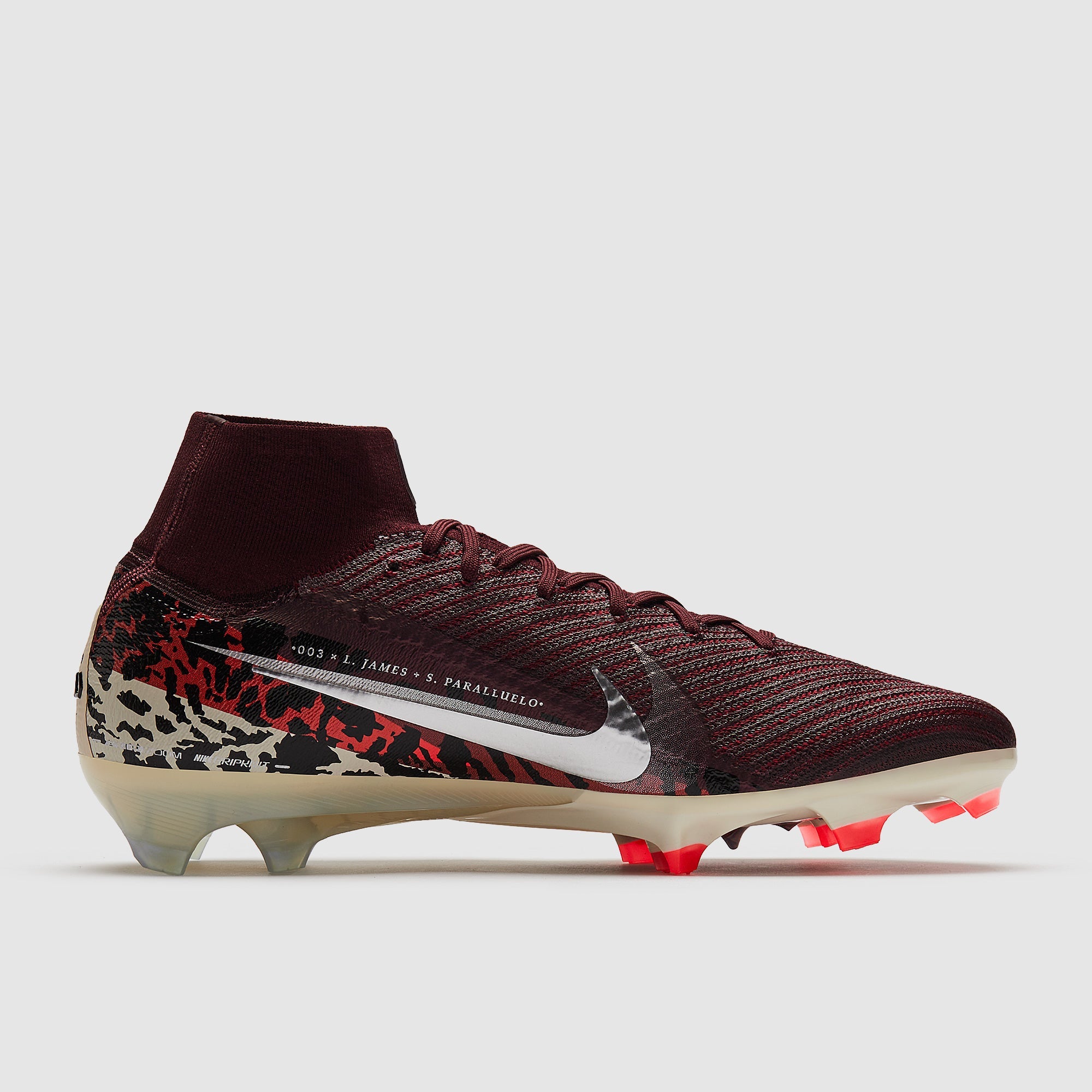 Nike Air Zoom Mercurial Superfly X Elite FG Football Boots Burgundy Crush/Mtlc Silver/Univ Red/Fossil