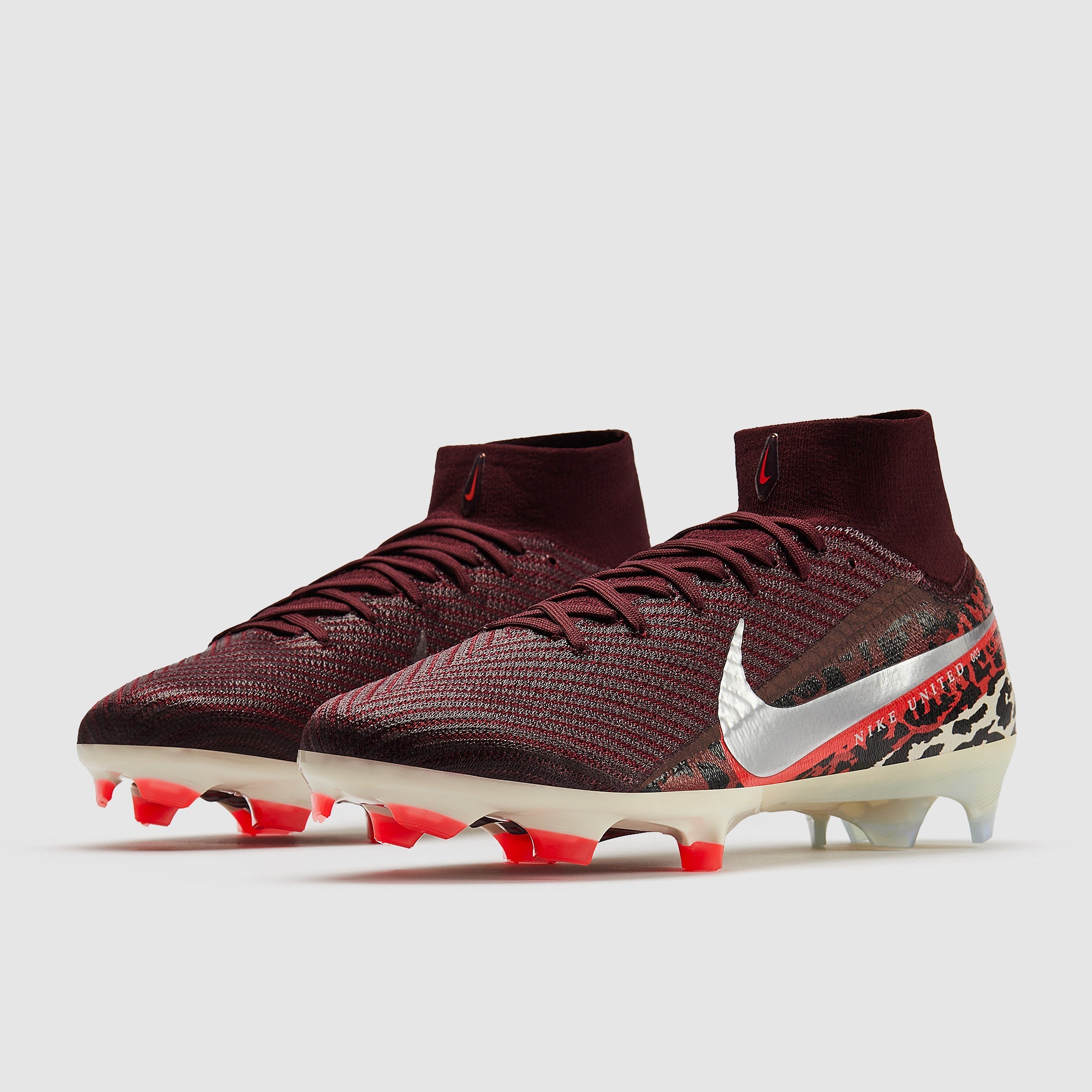 Nike Air Zoom Mercurial Superfly X Elite FG Football Boots Burgundy Crush/Mtlc Silver/Univ Red/Fossil
