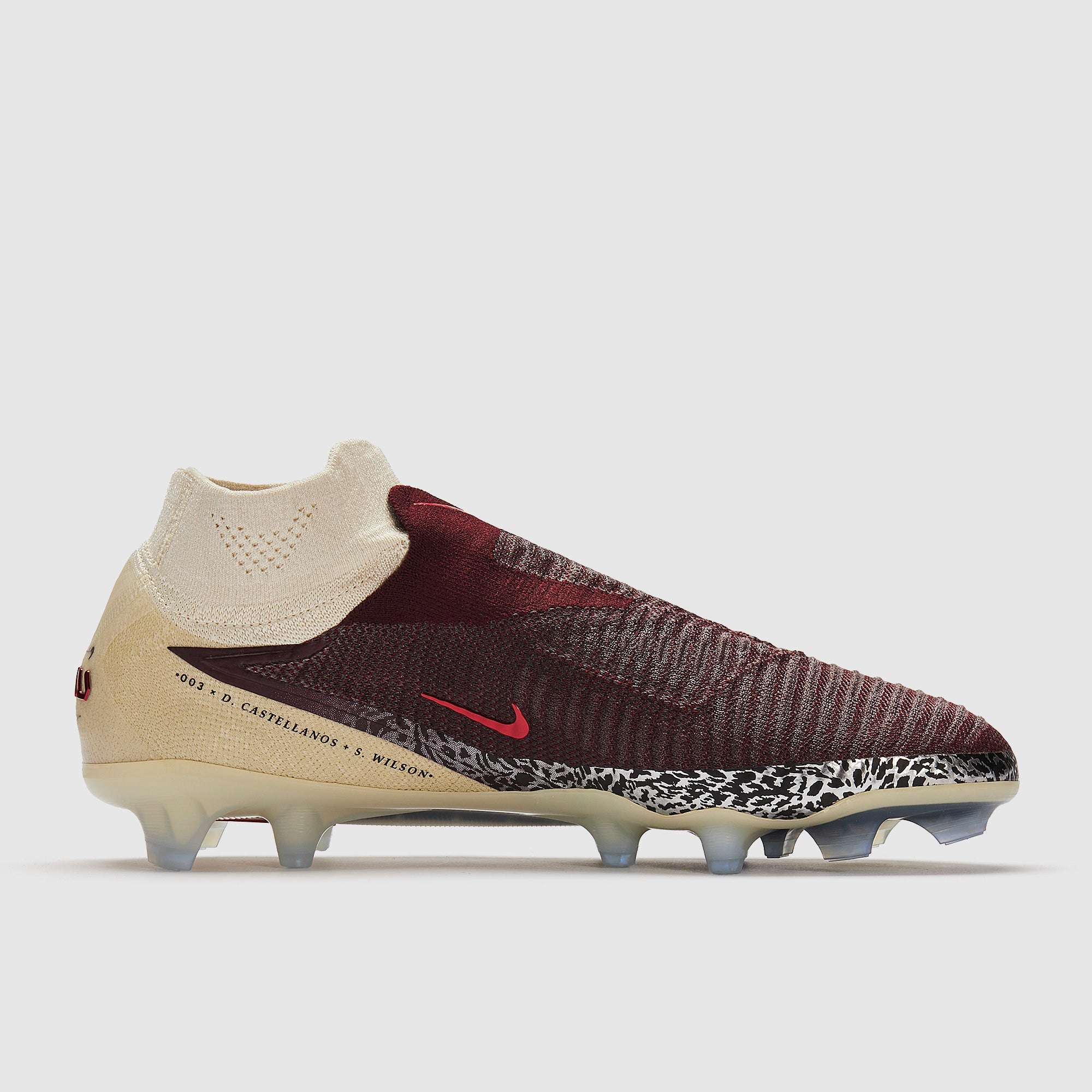 Nike Phantom 6 Elite FG Football Boots Burgundy Crush/Univ Red/Fossil