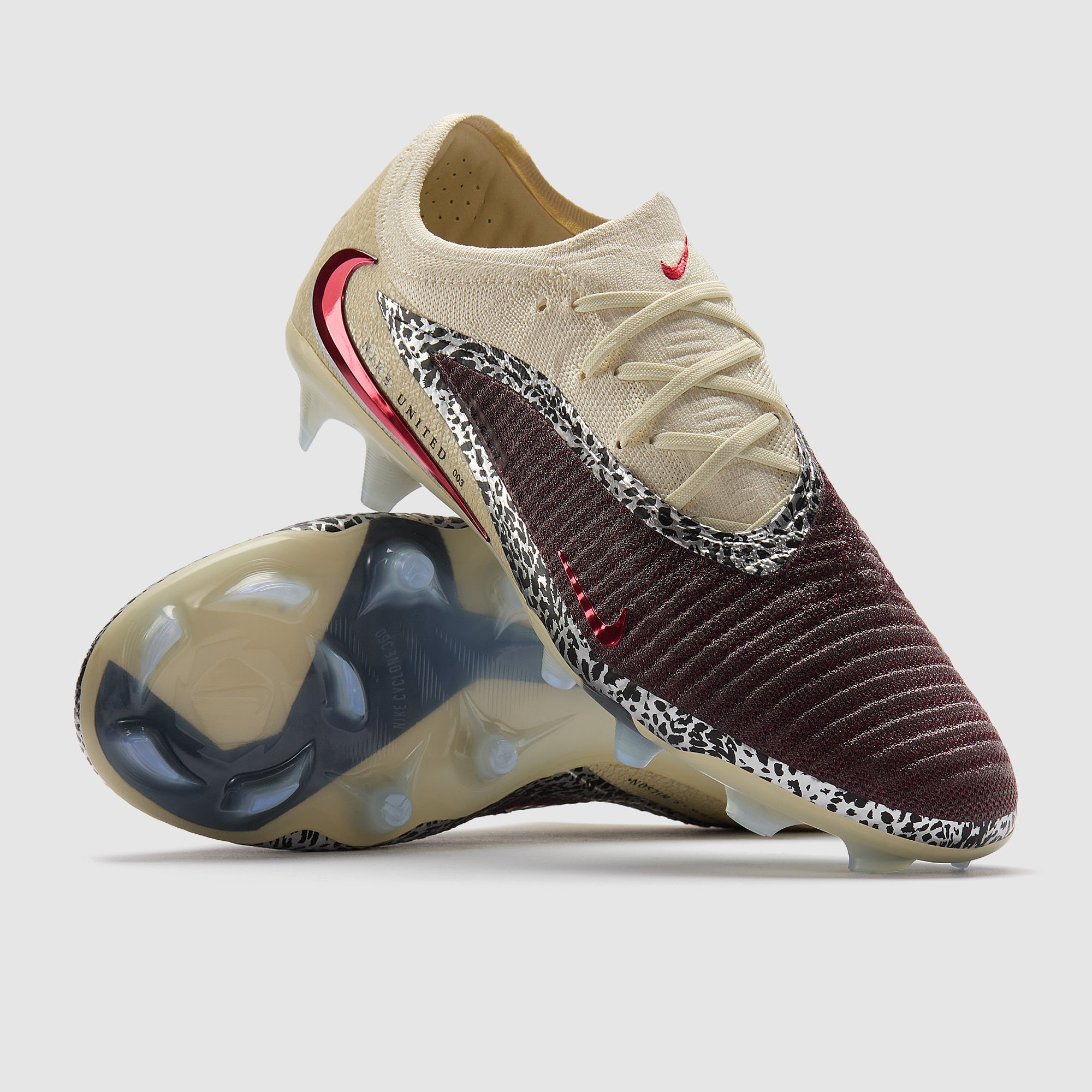 Nike Phantom 6 Low Elite FG Football Boots Burgundy Crush/Univ Red/Fossil