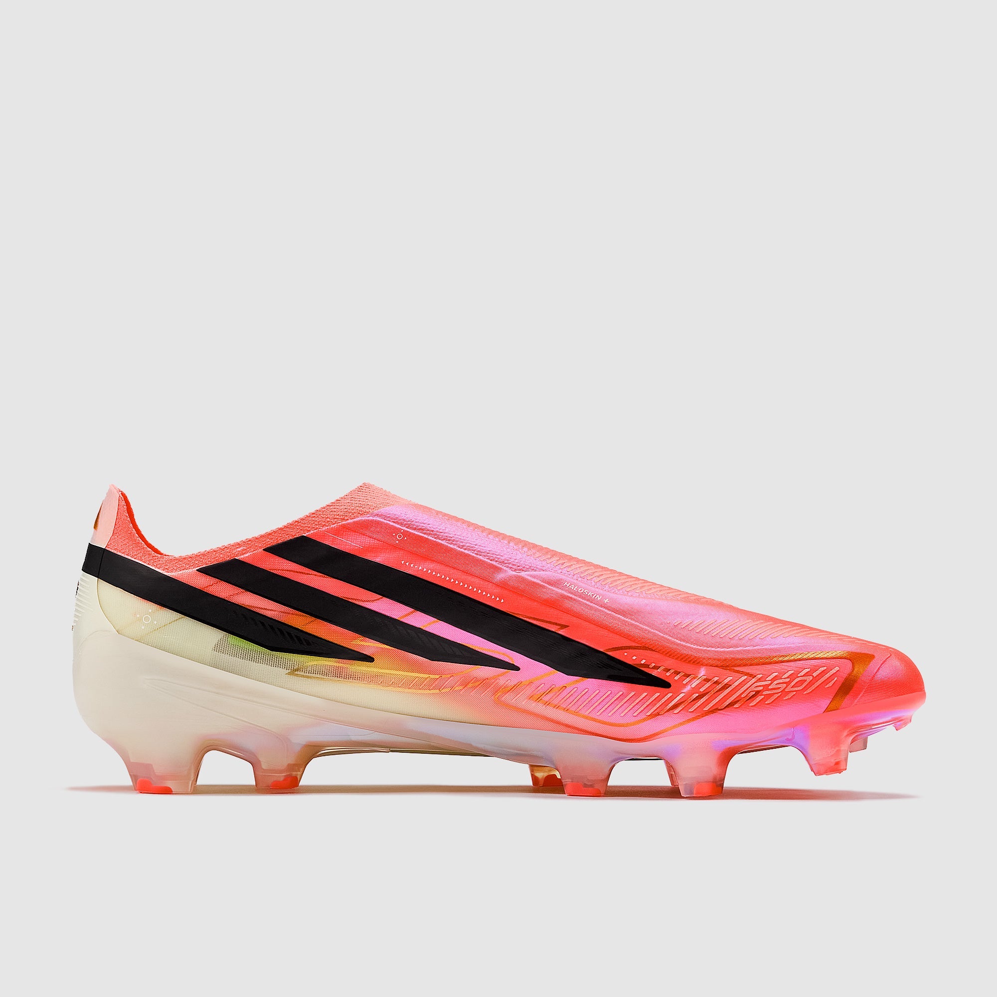 Adidas F50 Hyperfast Elite Laceless FG Football Boots Solar Turbo/Core Black/Gold Met