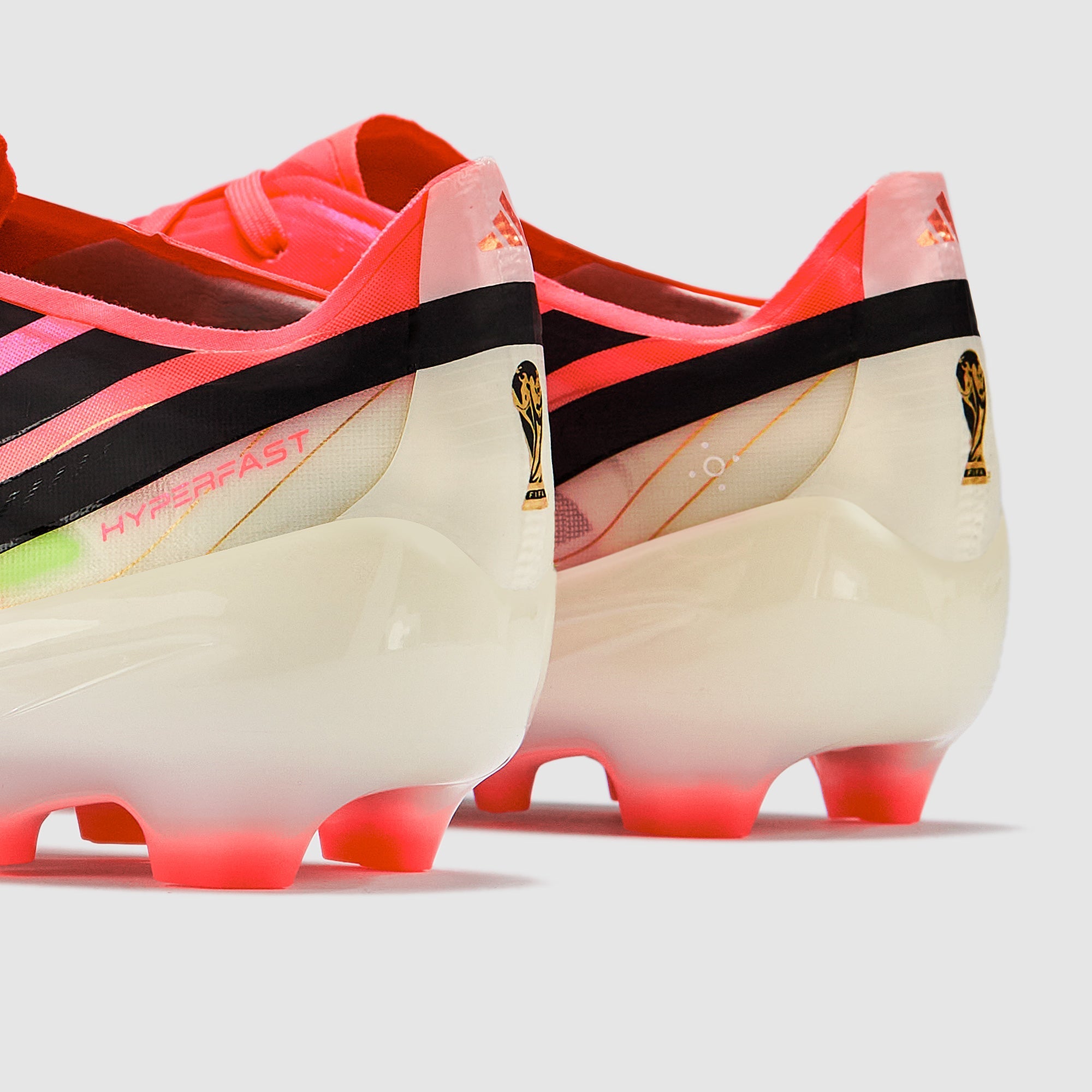 Adidas Kids F50 Hyperfast Elite FG Football Boots Solar Turbo/Core Black/Gold Met