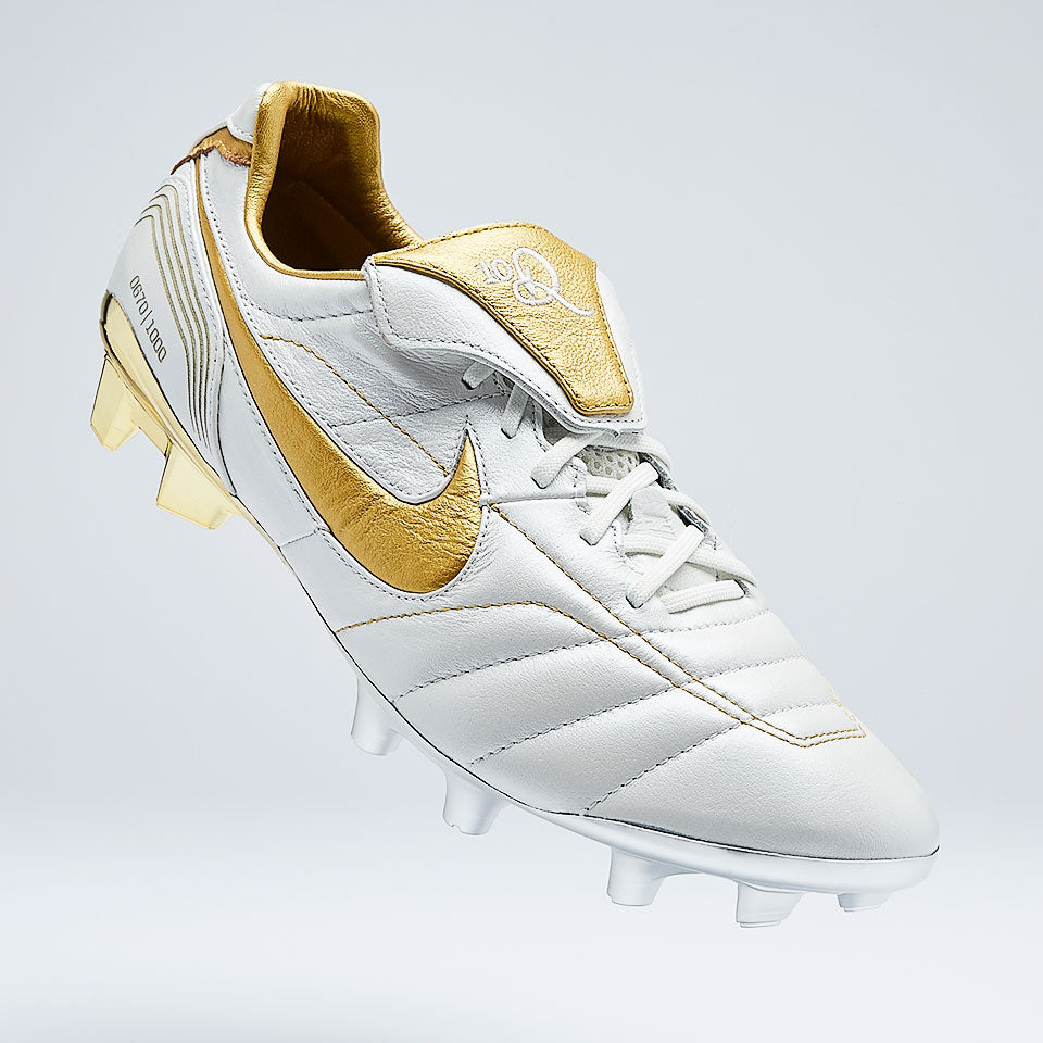 Nike Tiempo Legend VII Elite 10R FG Firm Ground Football Boots White/Gold