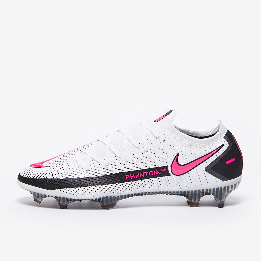 Nike Phantom GT Elite FG Football Boots White/Pink Blast/Black