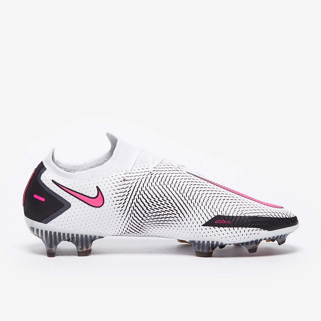Nike Phantom GT Elite FG Football Boots White/Pink Blast/Black